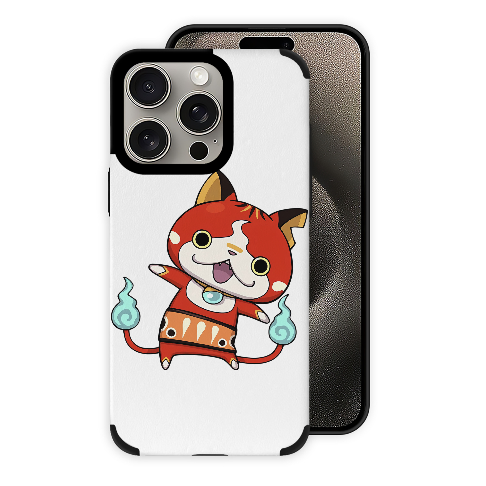 （画像用） 妖怪ウォッチ Yo-kai Watch 【iPhone15ProMax対応】 PUレザー スマホケース 耐衝撃＆黄変防止