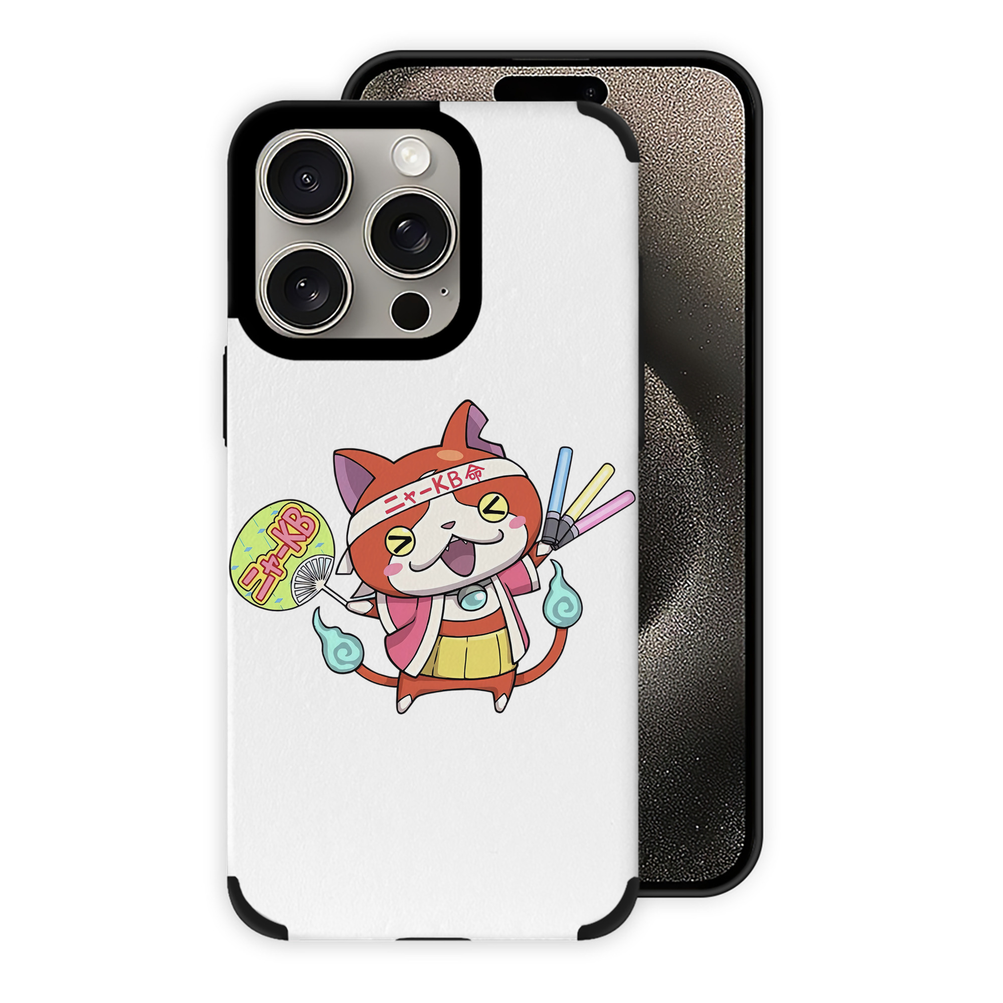 （画像用） 妖怪ウォッチ Yo-kai Watch 【iPhone15ProMax対応】 PUレザー スマホケース 耐衝撃＆黄変防止