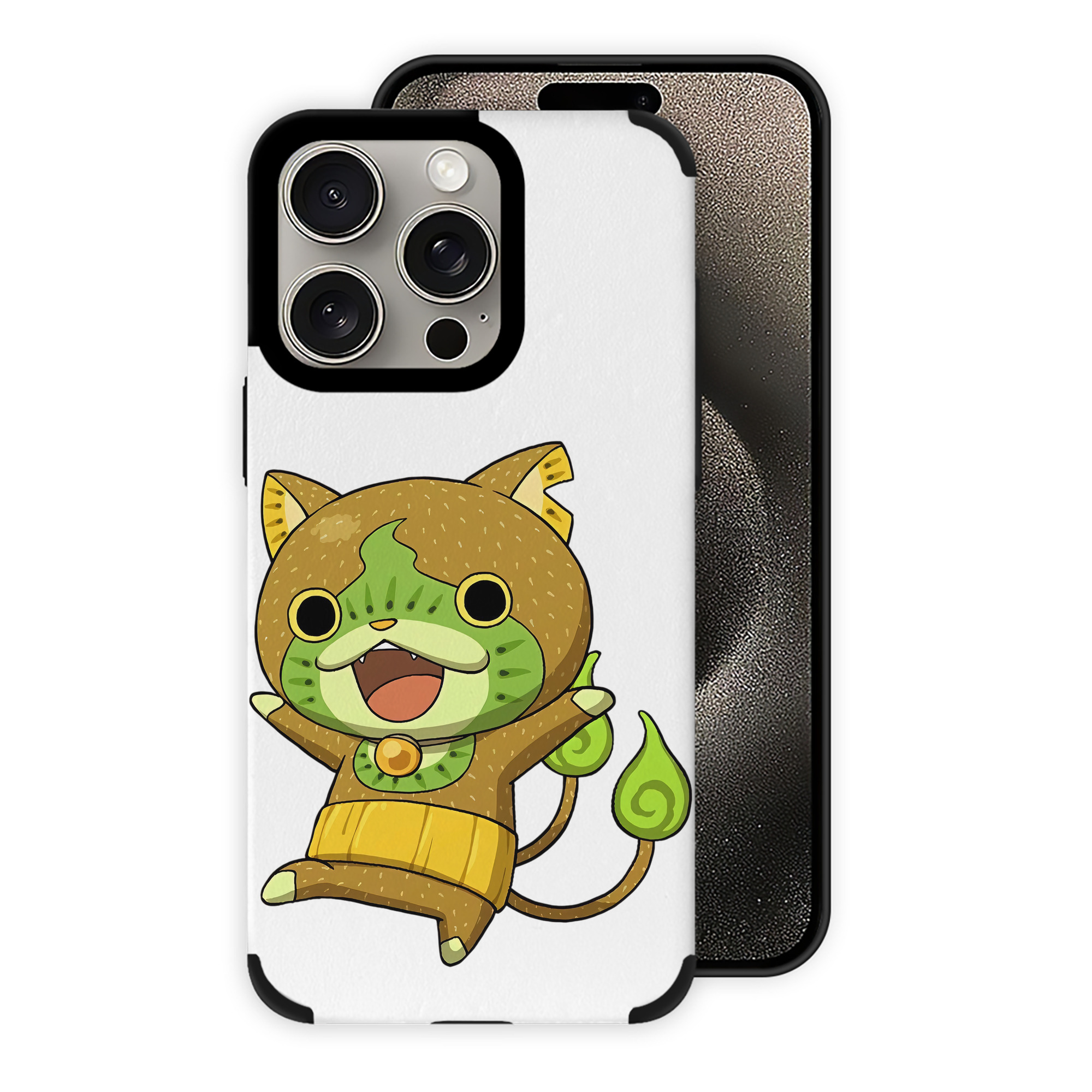（画像用） 妖怪ウォッチ Yo-kai Watch 【iPhone15ProMax対応】 PUレザー スマホケース 耐衝撃＆黄変防止