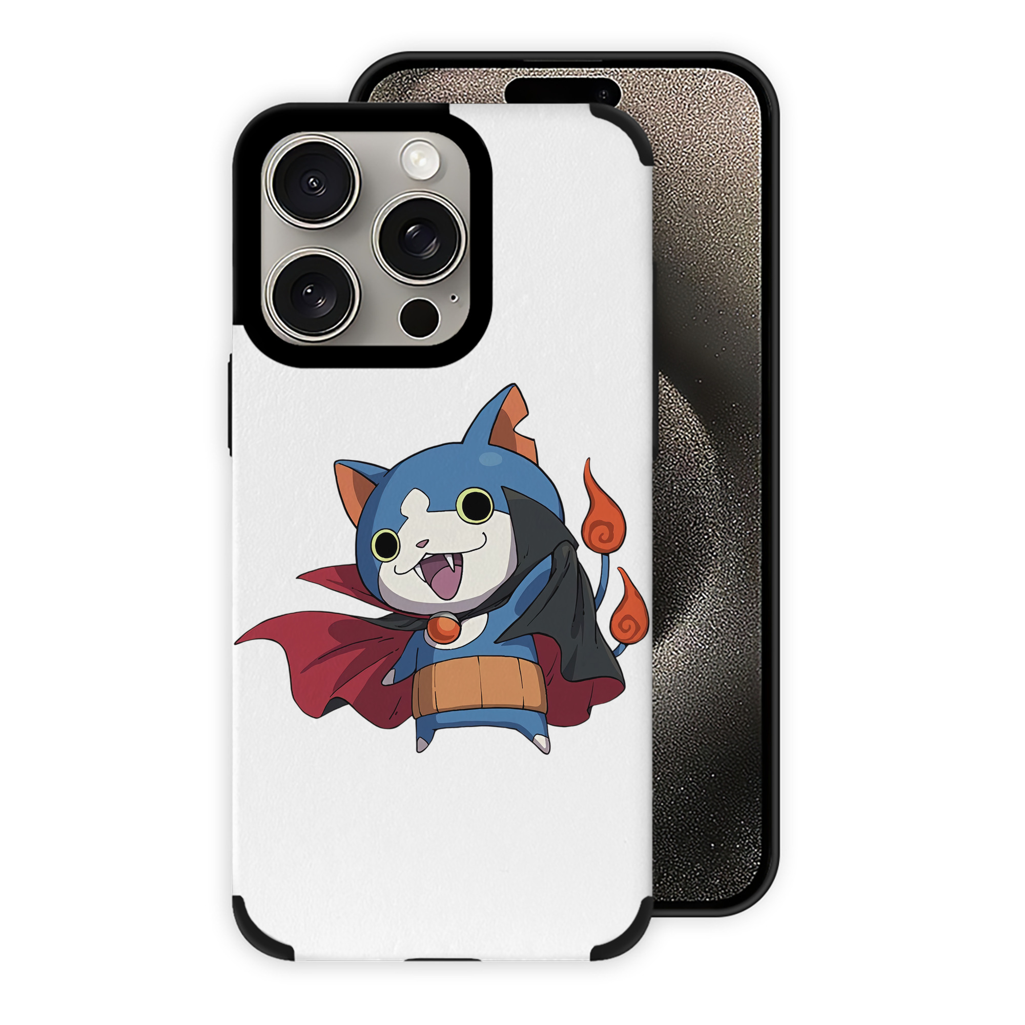 （画像用） 妖怪ウォッチ Yo-kai Watch 【iPhone15ProMax対応】 PUレザー スマホケース 耐衝撃＆黄変防止