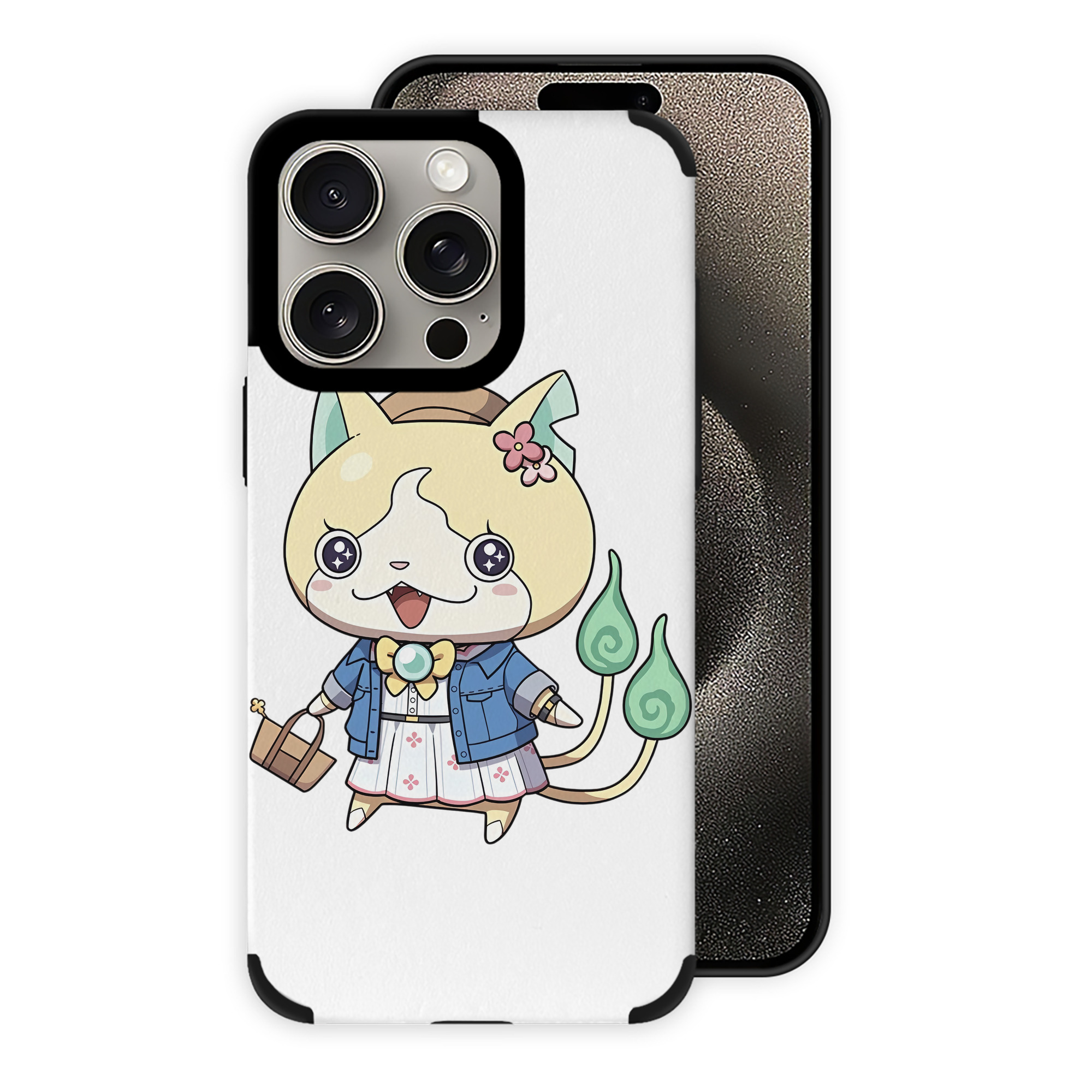 （画像用） 妖怪ウォッチ Yo-kai Watch 【iPhone15ProMax対応】 PUレザー スマホケース 耐衝撃＆黄変防止
