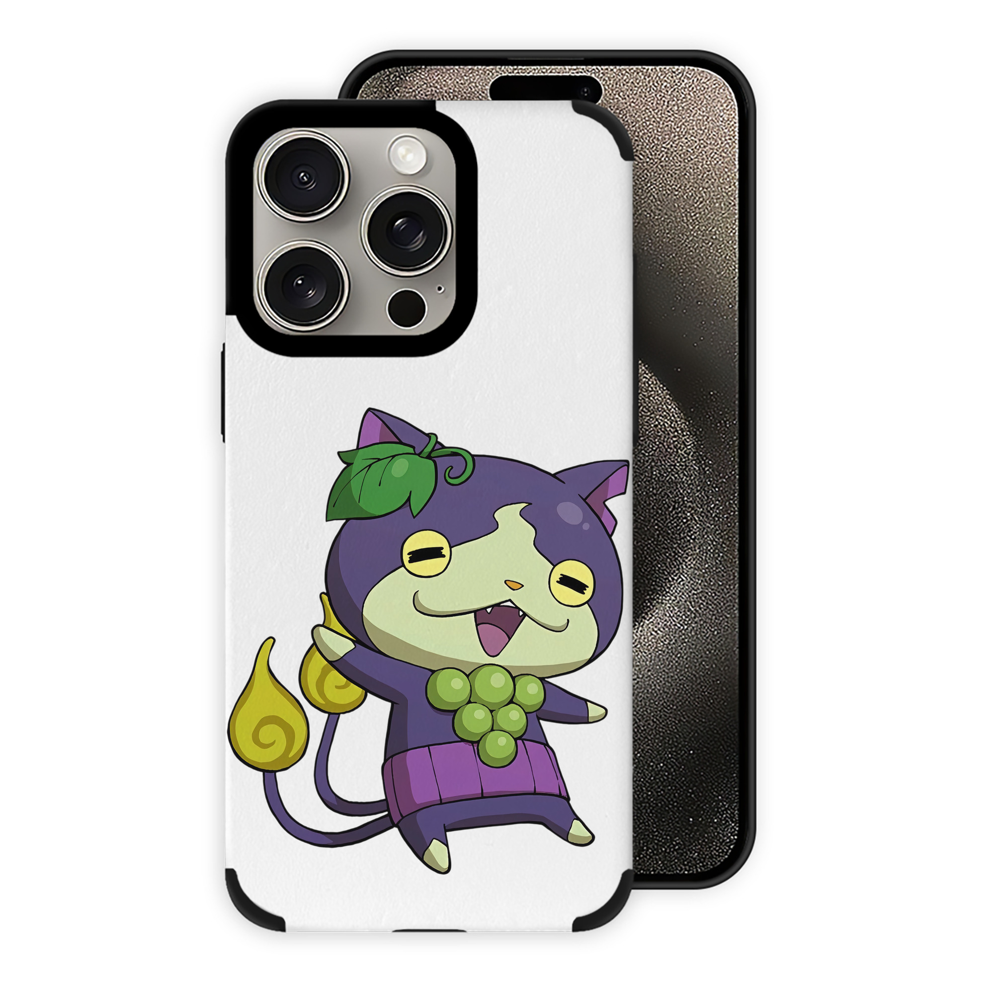 （画像用） 妖怪ウォッチ Yo-kai Watch 【iPhone15ProMax対応】 PUレザー スマホケース 耐衝撃＆黄変防止