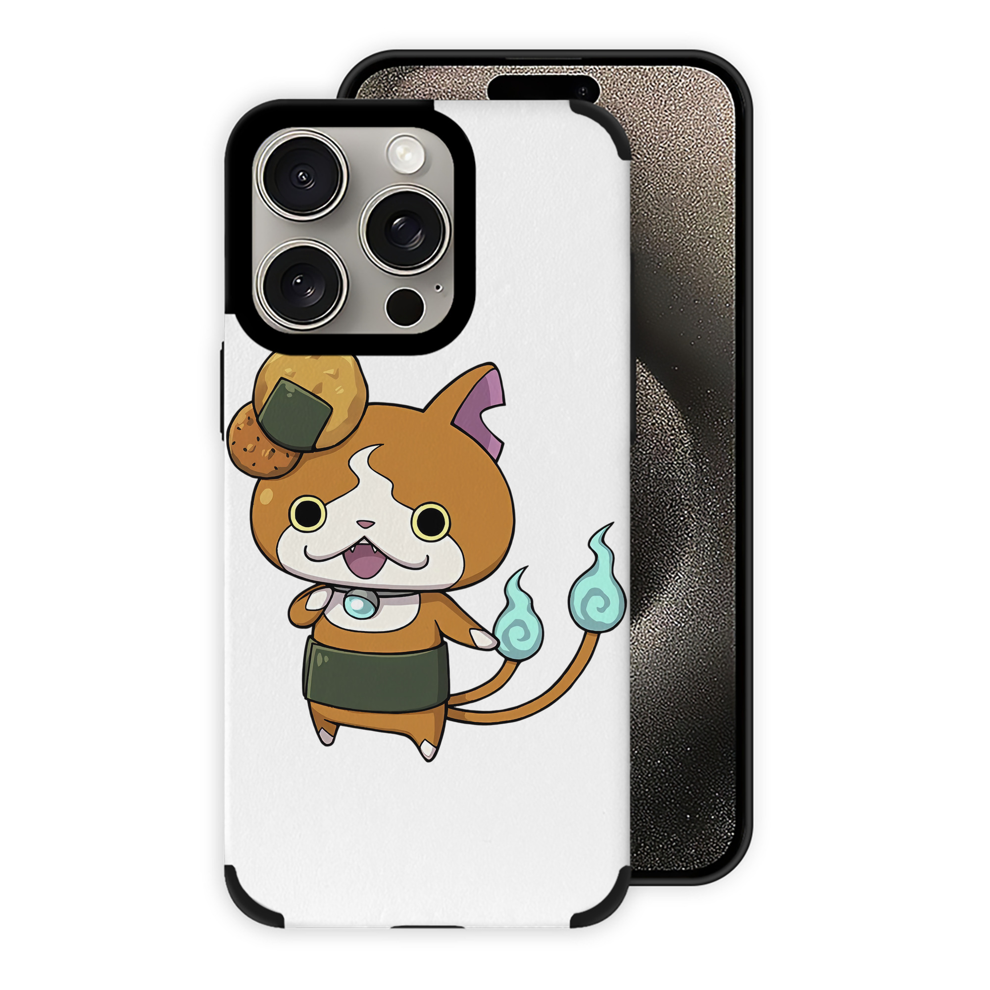 （画像用） 妖怪ウォッチ Yo-kai Watch 【iPhone15ProMax対応】 PUレザー スマホケース 耐衝撃＆黄変防止
