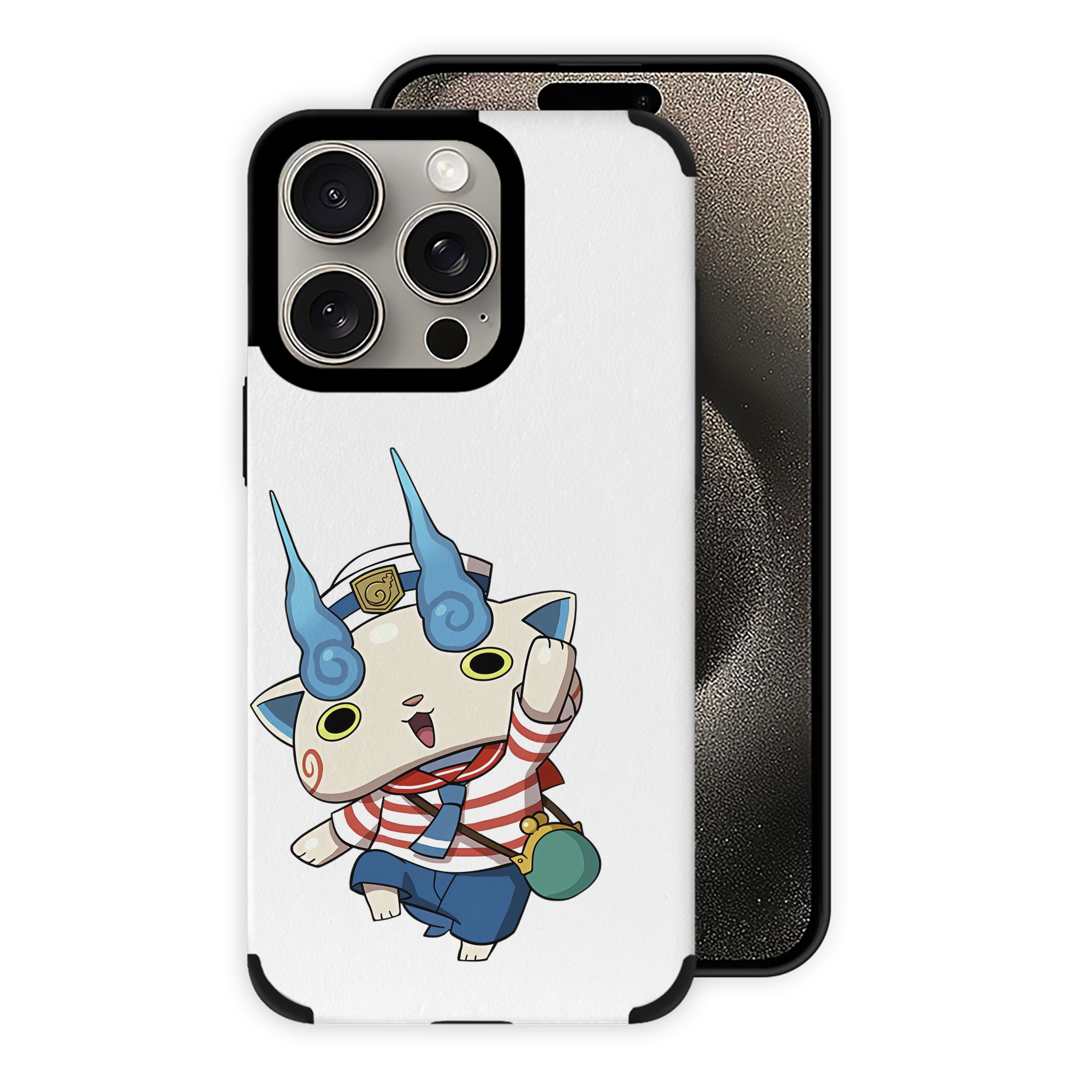 （画像用） 妖怪ウォッチ Yo-kai Watch 【iPhone15ProMax対応】 PUレザー スマホケース 耐衝撃＆黄変防止