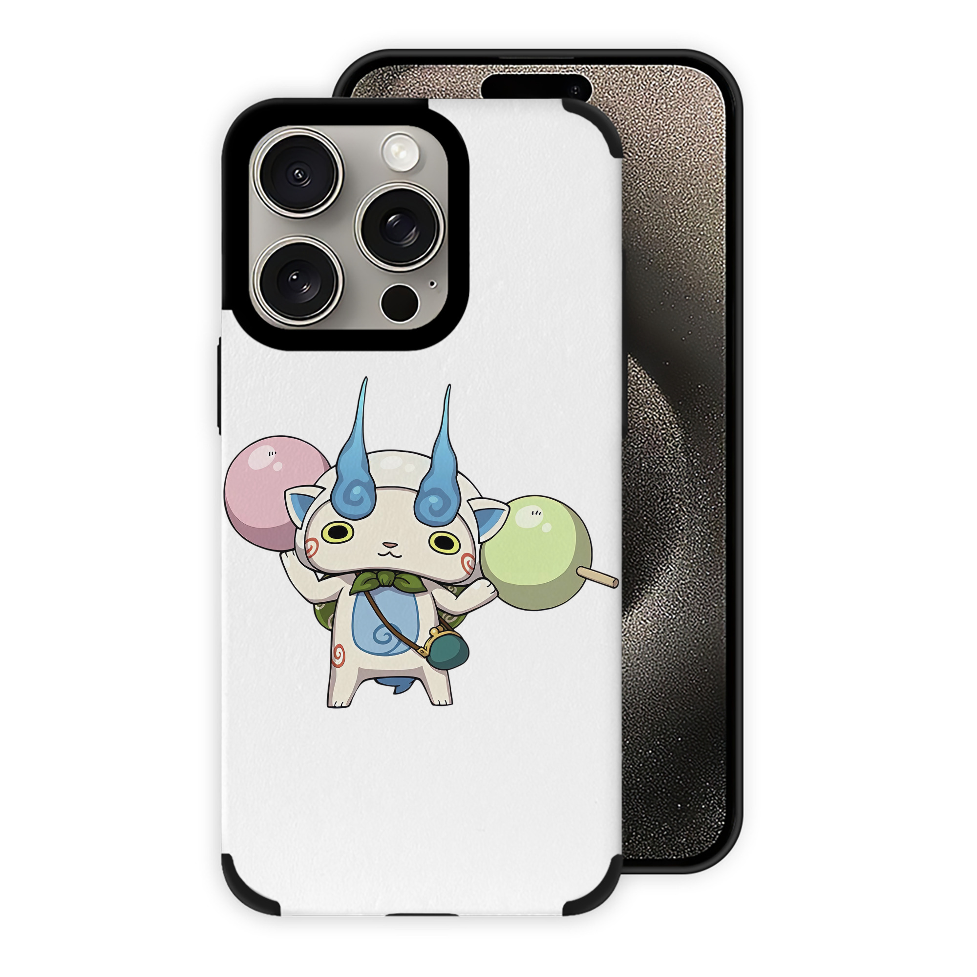 （画像用） 妖怪ウォッチ Yo-kai Watch 【iPhone15ProMax対応】 PUレザー スマホケース 耐衝撃＆黄変防止