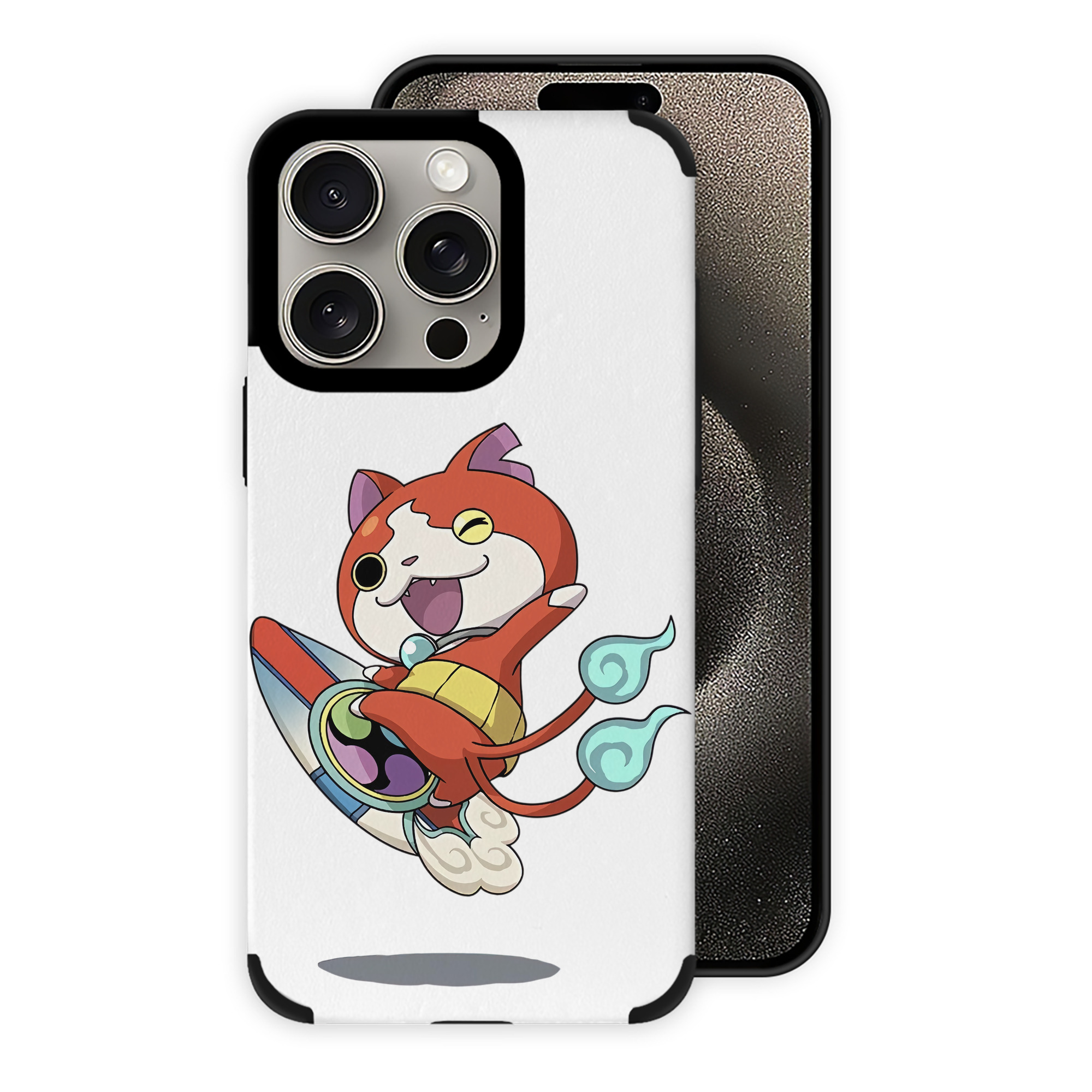 （画像用） 妖怪ウォッチ Yo-kai Watch 【iPhone15ProMax対応】 PUレザー スマホケース 耐衝撃＆黄変防止