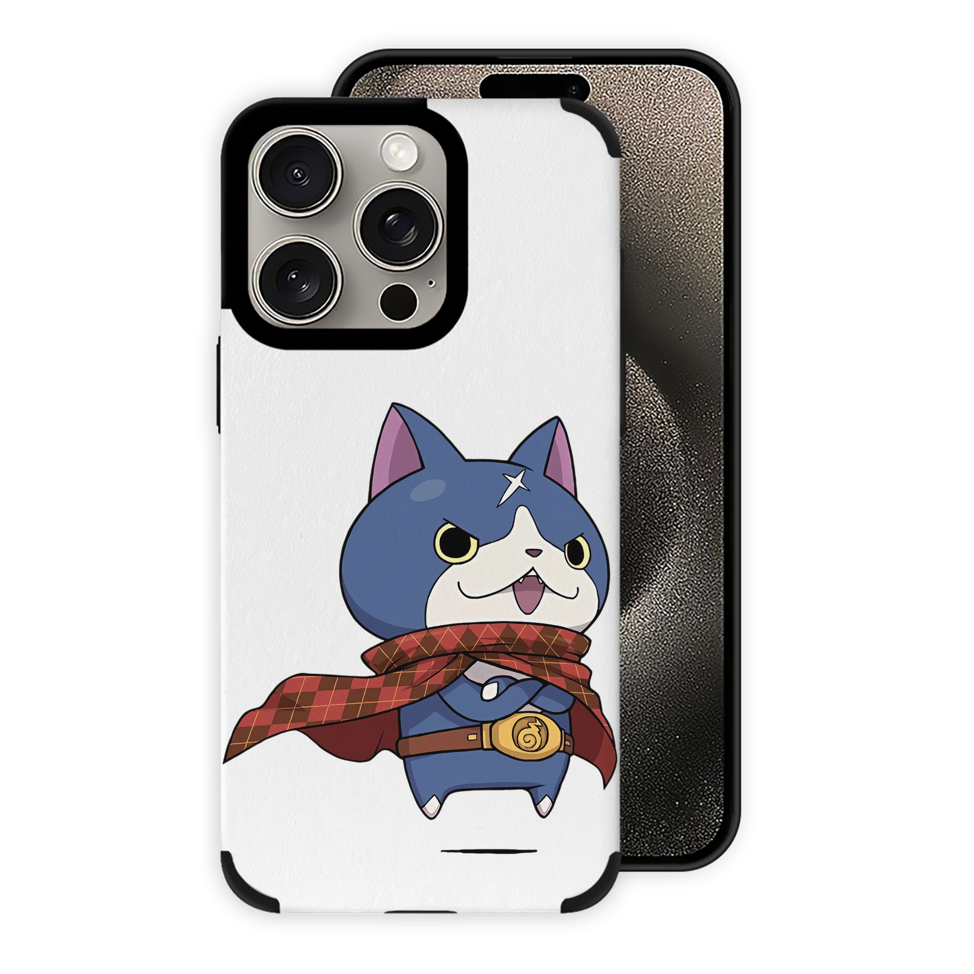 （画像用） 妖怪ウォッチ Yo-kai Watch 【iPhone15ProMax対応】 PUレザー スマホケース 耐衝撃＆黄変防止