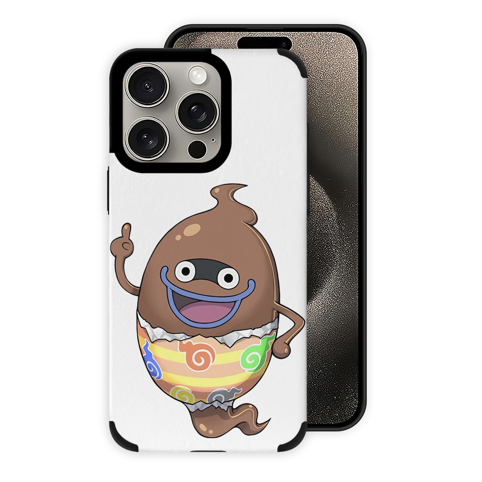 （画像用） 妖怪ウォッチ Yo-kai Watch 【iPhone15ProMax対応】 PUレザー スマホケース 耐衝撃＆黄変防止