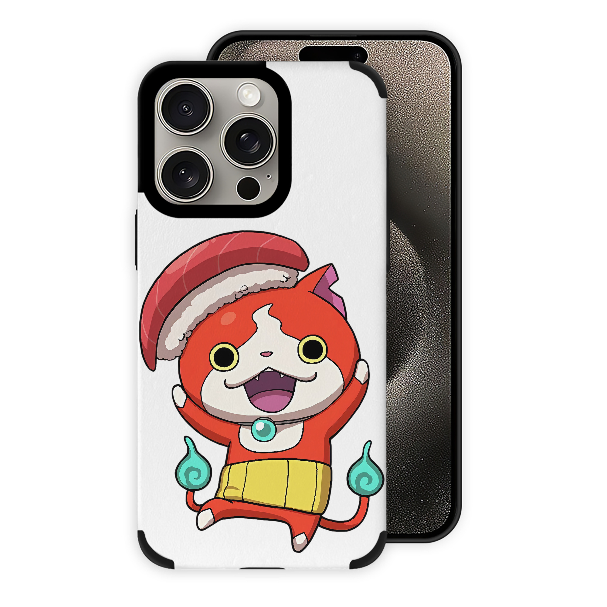 （画像用） 妖怪ウォッチ Yo-kai Watch 【iPhone15ProMax対応】 PUレザー スマホケース 耐衝撃＆黄変防止