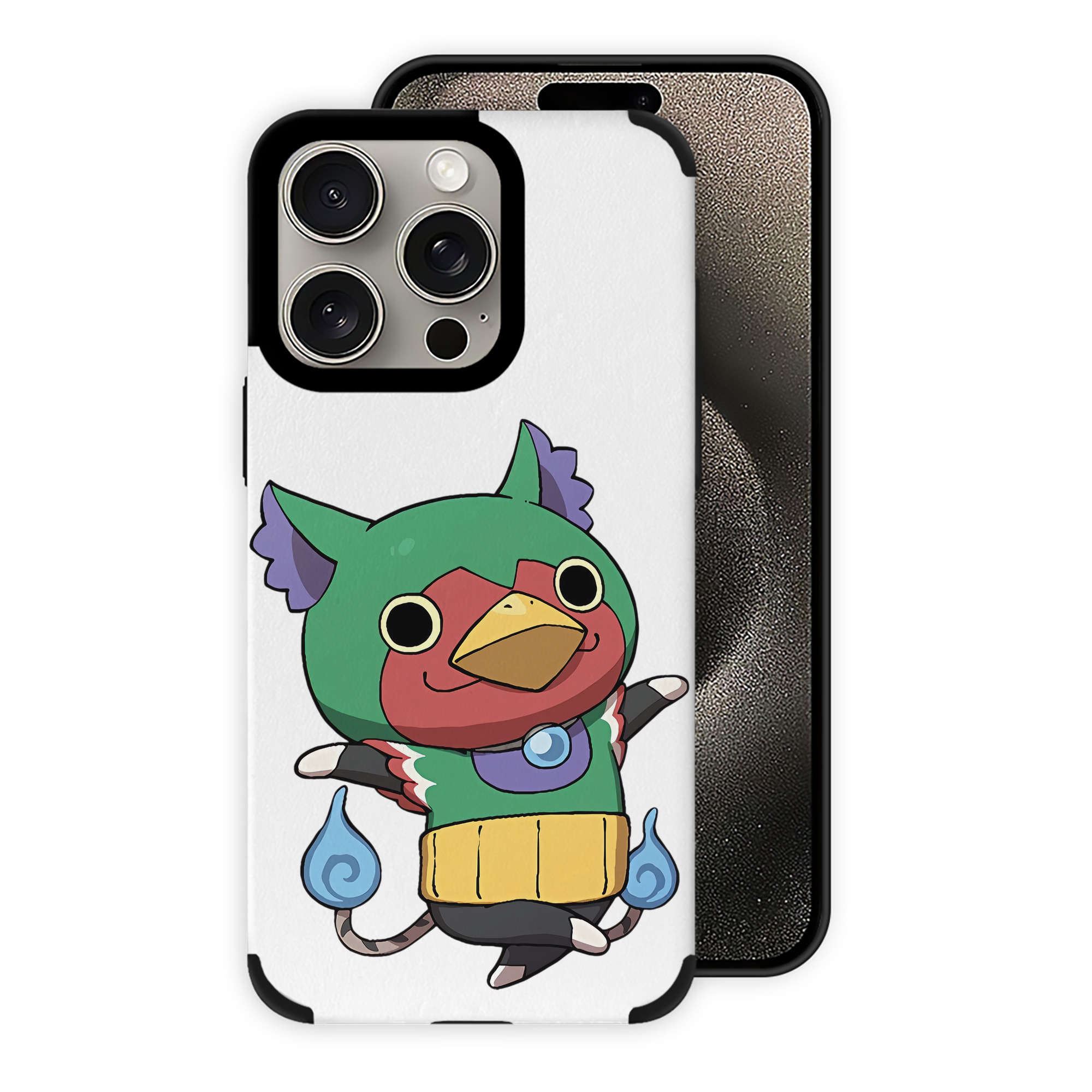 （画像用） 妖怪ウォッチ Yo-kai Watch 【iPhone15ProMax対応】 PUレザー スマホケース 耐衝撃＆黄変防止