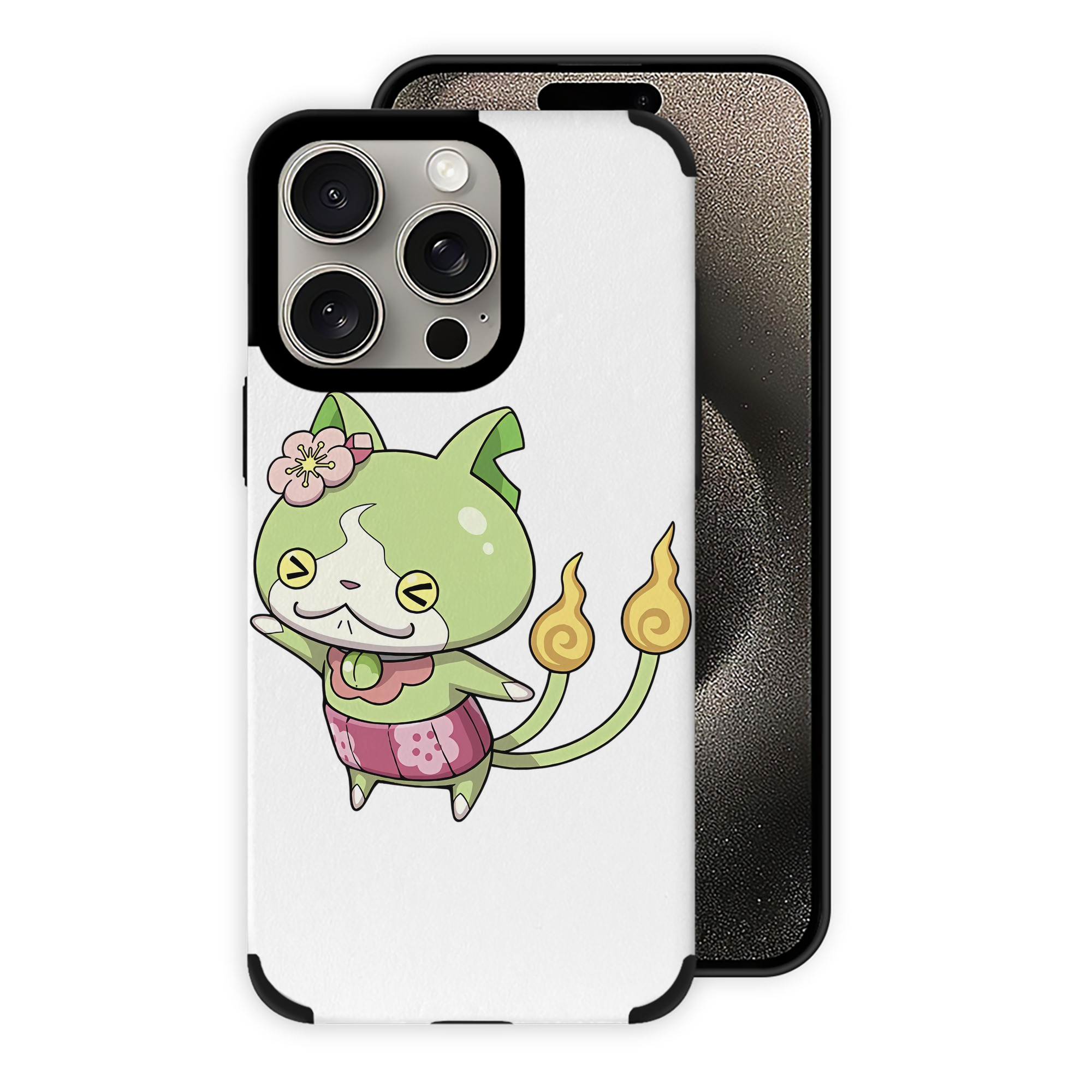 （画像用） 妖怪ウォッチ Yo-kai Watch 【iPhone15ProMax対応】 PUレザー スマホケース 耐衝撃＆黄変防止