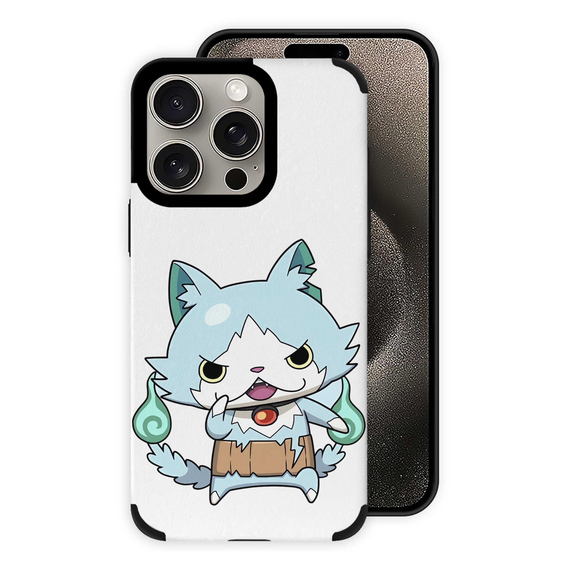（画像用） 妖怪ウォッチ Yo-kai Watch 【iPhone15ProMax対応】 PUレザー スマホケース 耐衝撃＆黄変防止