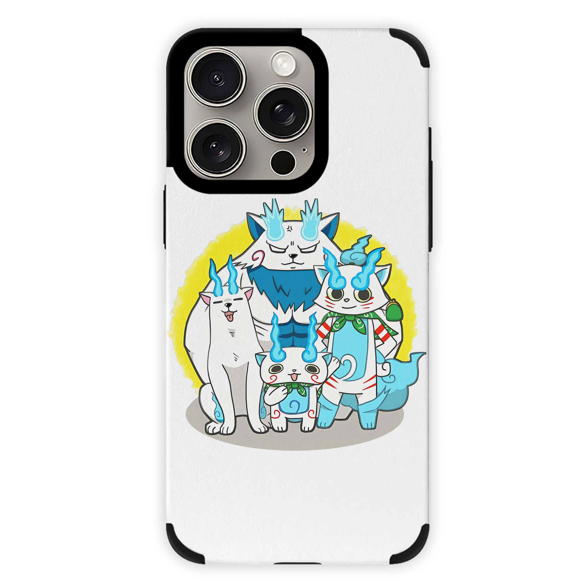 （画像用） 妖怪ウォッチ Yo-kai Watch 【iPhone15ProMax対応】 PUレザー スマホケース 耐衝撃＆黄変防止