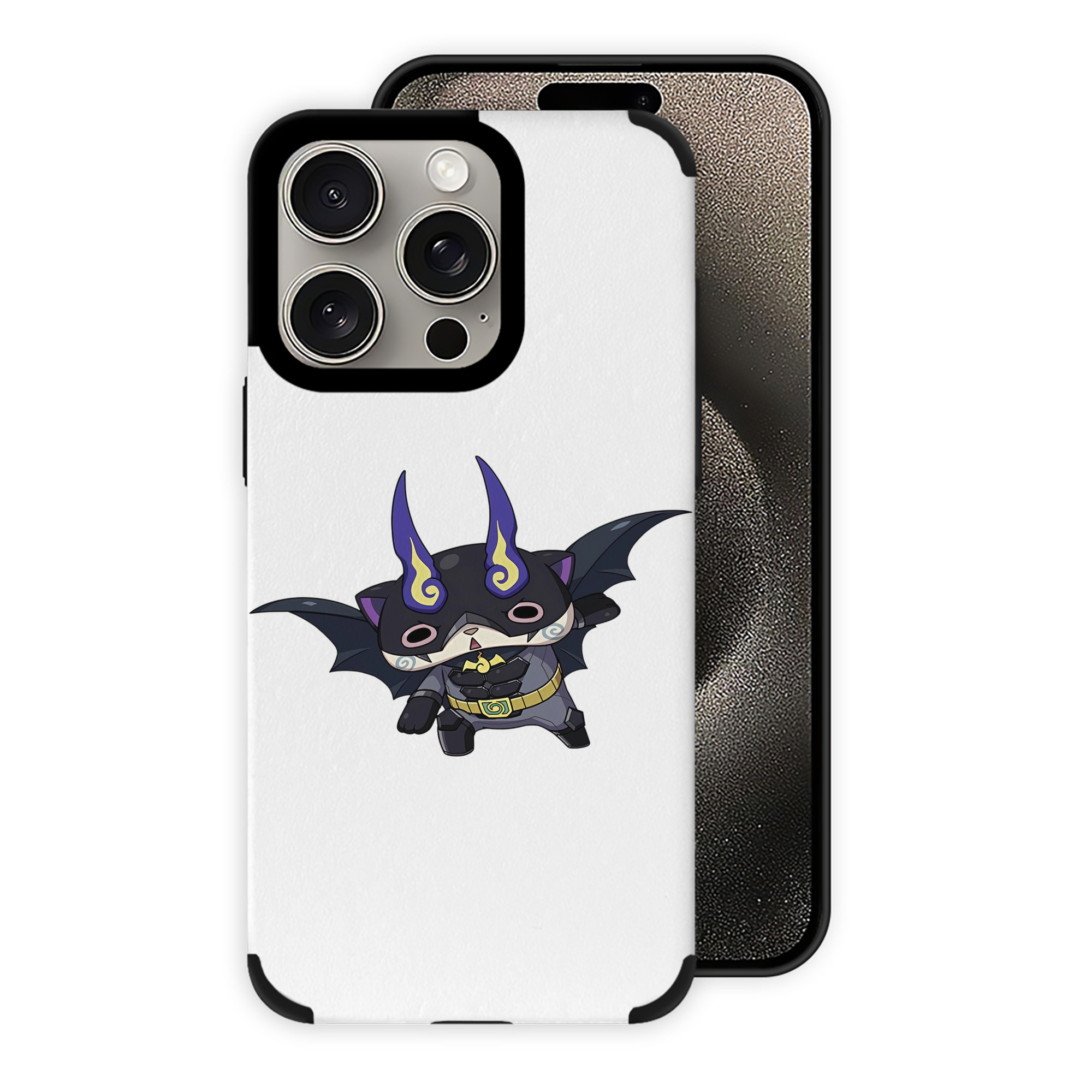 （画像用） 妖怪ウォッチ Yo-kai Watch 【iPhone15ProMax対応】 PUレザー スマホケース 耐衝撃＆黄変防止