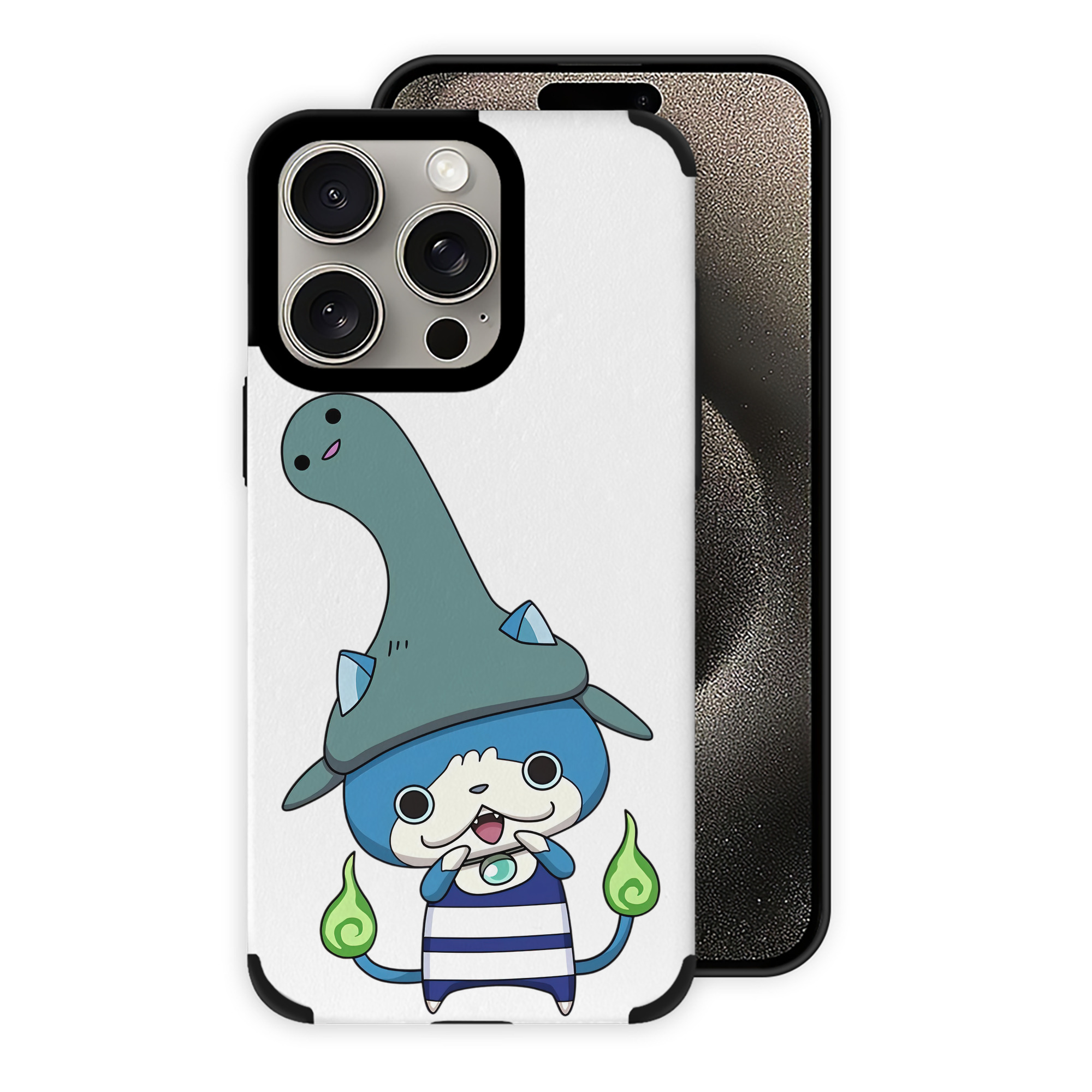 （画像用） 妖怪ウォッチ Yo-kai Watch 【iPhone15ProMax対応】 PUレザー スマホケース 耐衝撃＆黄変防止