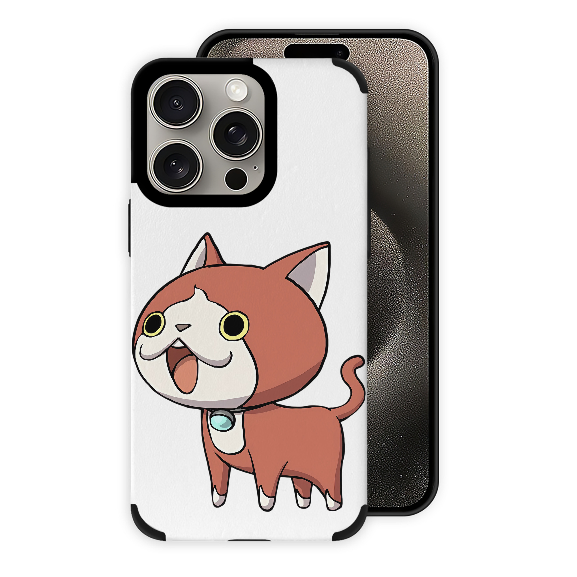 （画像用） 妖怪ウォッチ Yo-kai Watch 【iPhone15ProMax対応】 PUレザー スマホケース 耐衝撃＆黄変防止