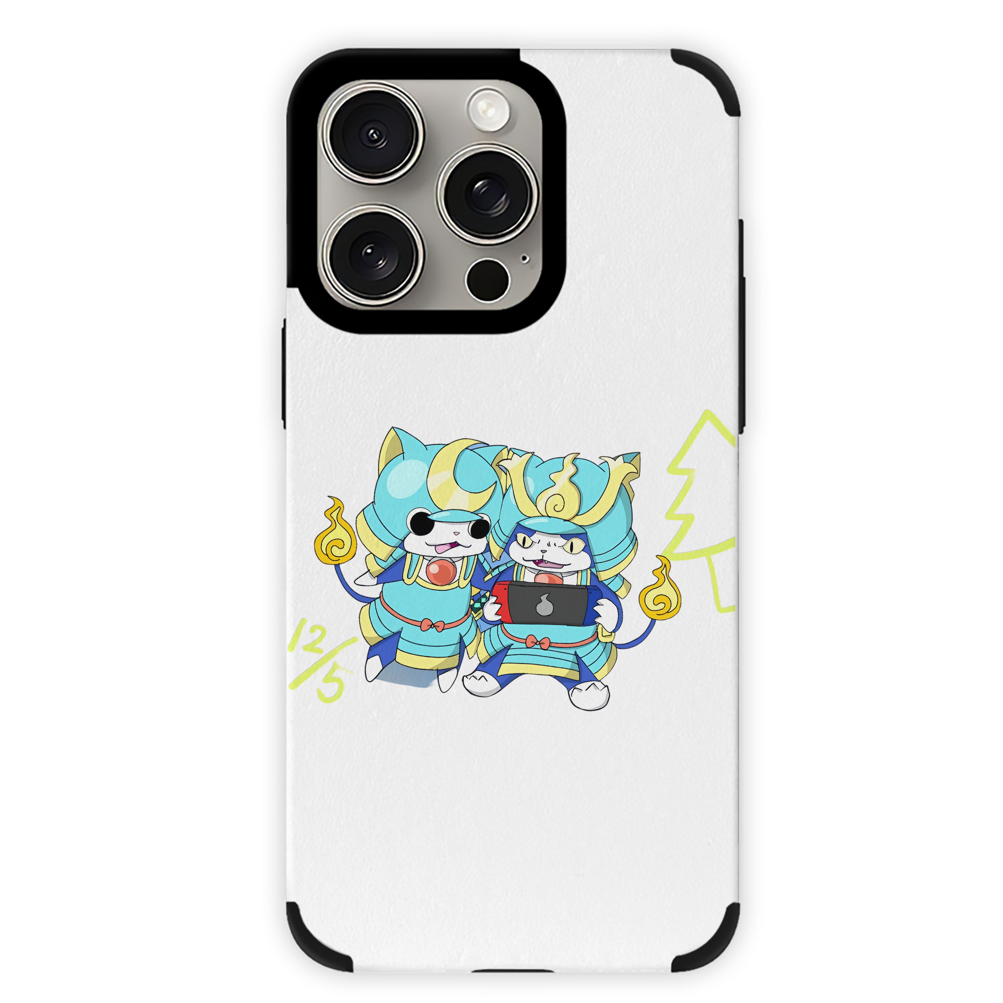 （画像用） 妖怪ウォッチ Yo-kai Watch 【iPhone15ProMax対応】 PUレザー スマホケース 耐衝撃＆黄変防止