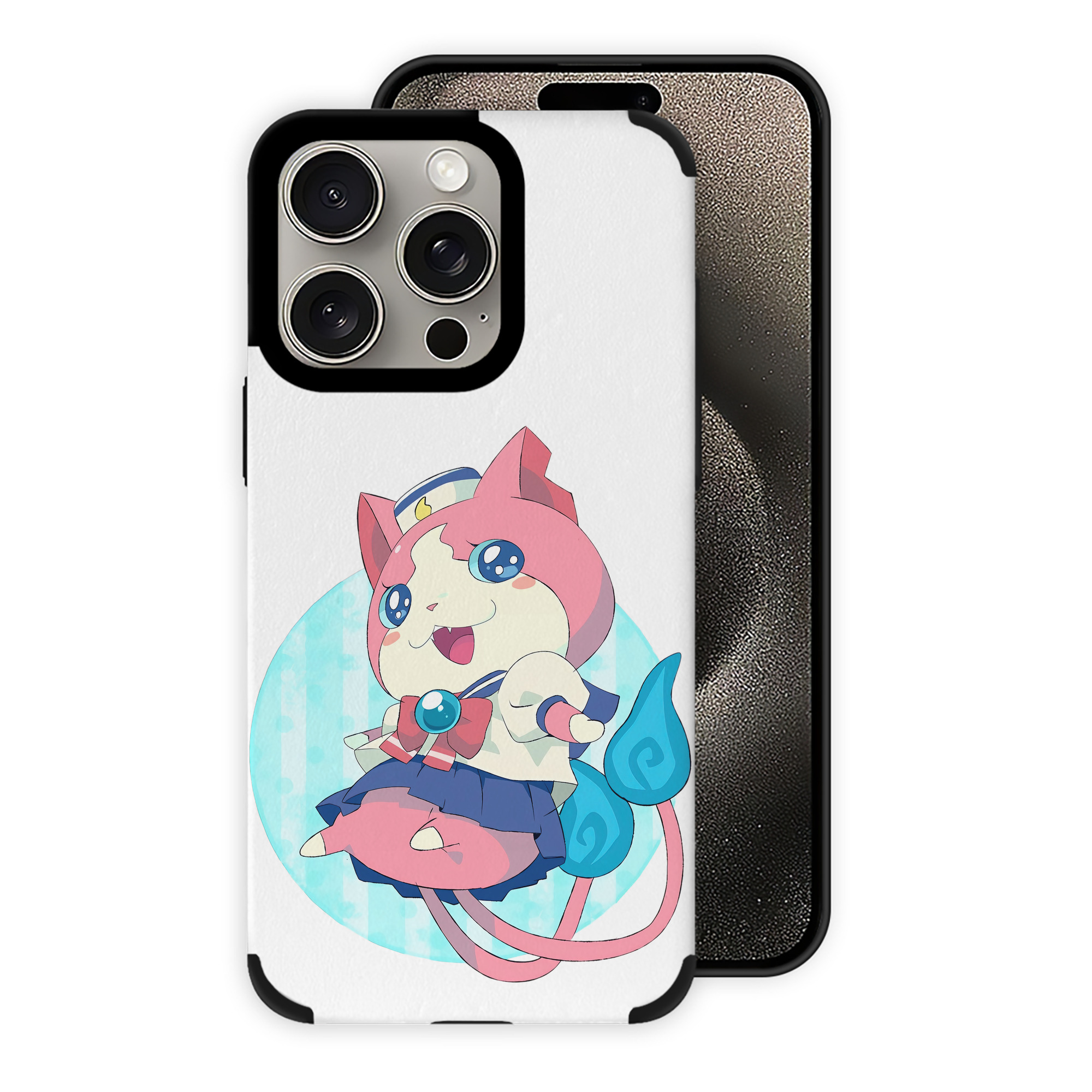 （画像用） 妖怪ウォッチ Yo-kai Watch 【iPhone15ProMax対応】 PUレザー スマホケース 耐衝撃＆黄変防止