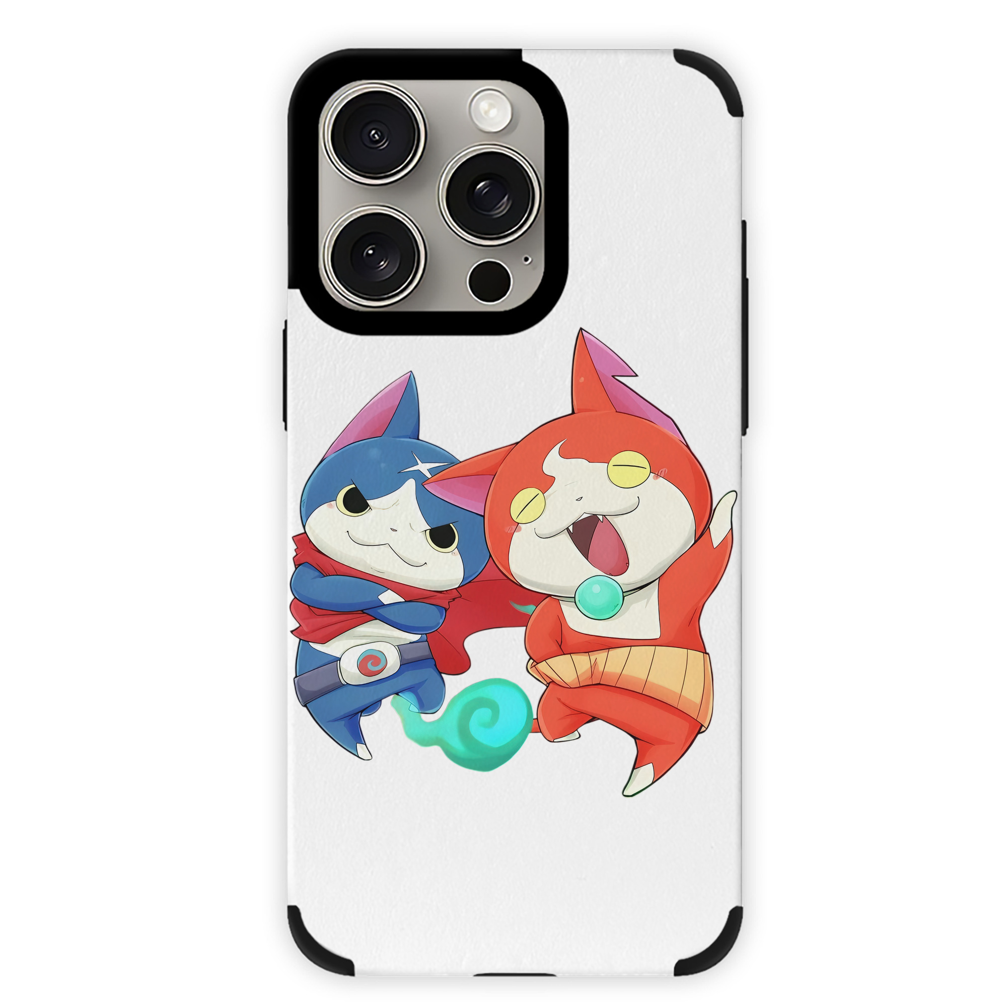 （画像用） 妖怪ウォッチ Yo-kai Watch 【iPhone15ProMax対応】 PUレザー スマホケース 耐衝撃＆黄変防止