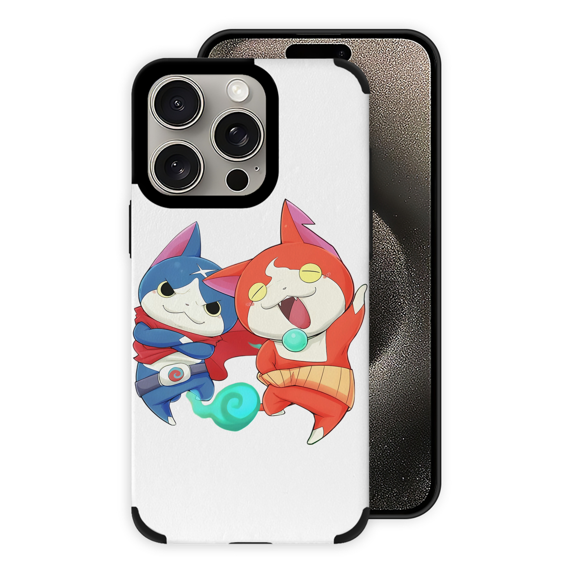 （画像用） 妖怪ウォッチ Yo-kai Watch 【iPhone15ProMax対応】 PUレザー スマホケース 耐衝撃＆黄変防止