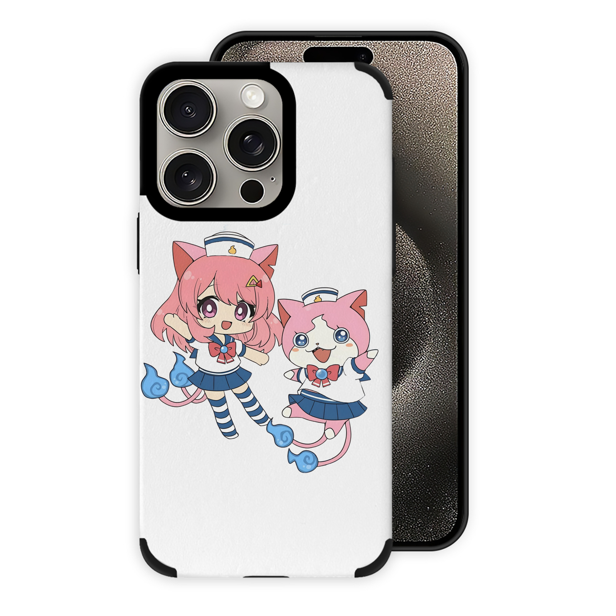 （画像用） 妖怪ウォッチ Yo-kai Watch 【iPhone15ProMax対応】 PUレザー スマホケース 耐衝撃＆黄変防止