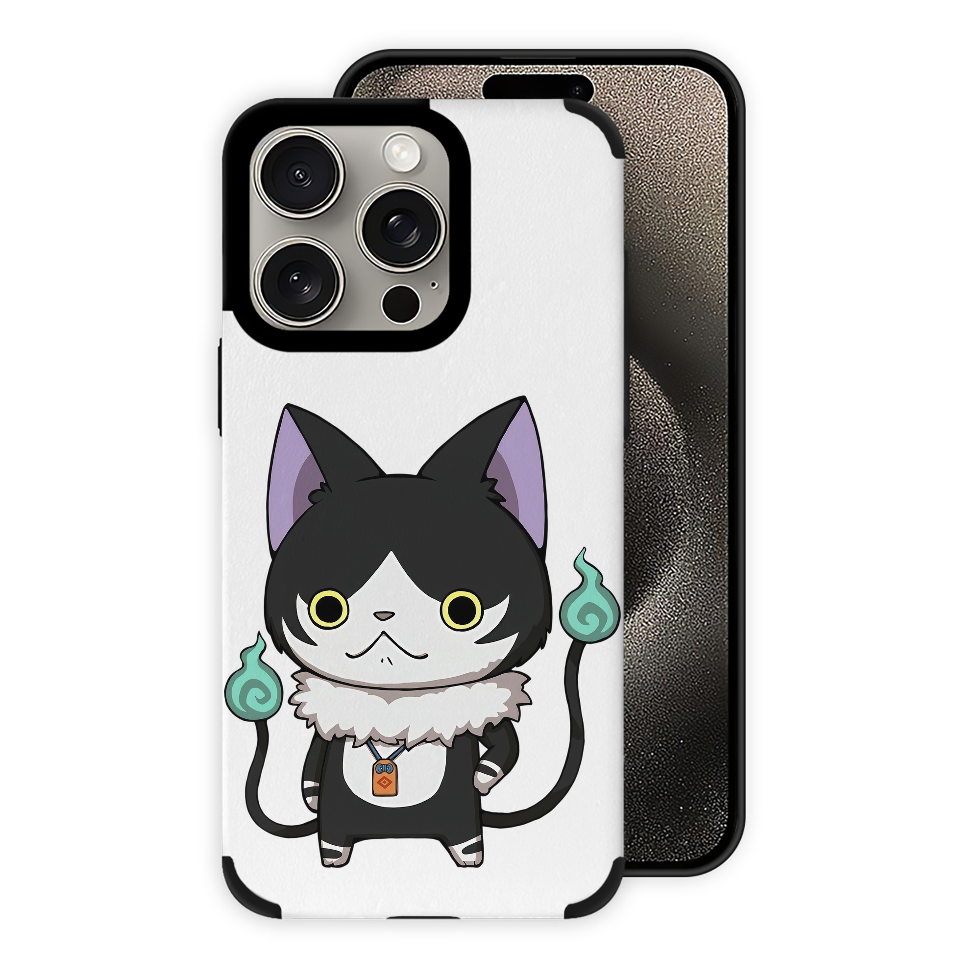 （画像用） 妖怪ウォッチ Yo-kai Watch 【iPhone15ProMax対応】 PUレザー スマホケース 耐衝撃＆黄変防止