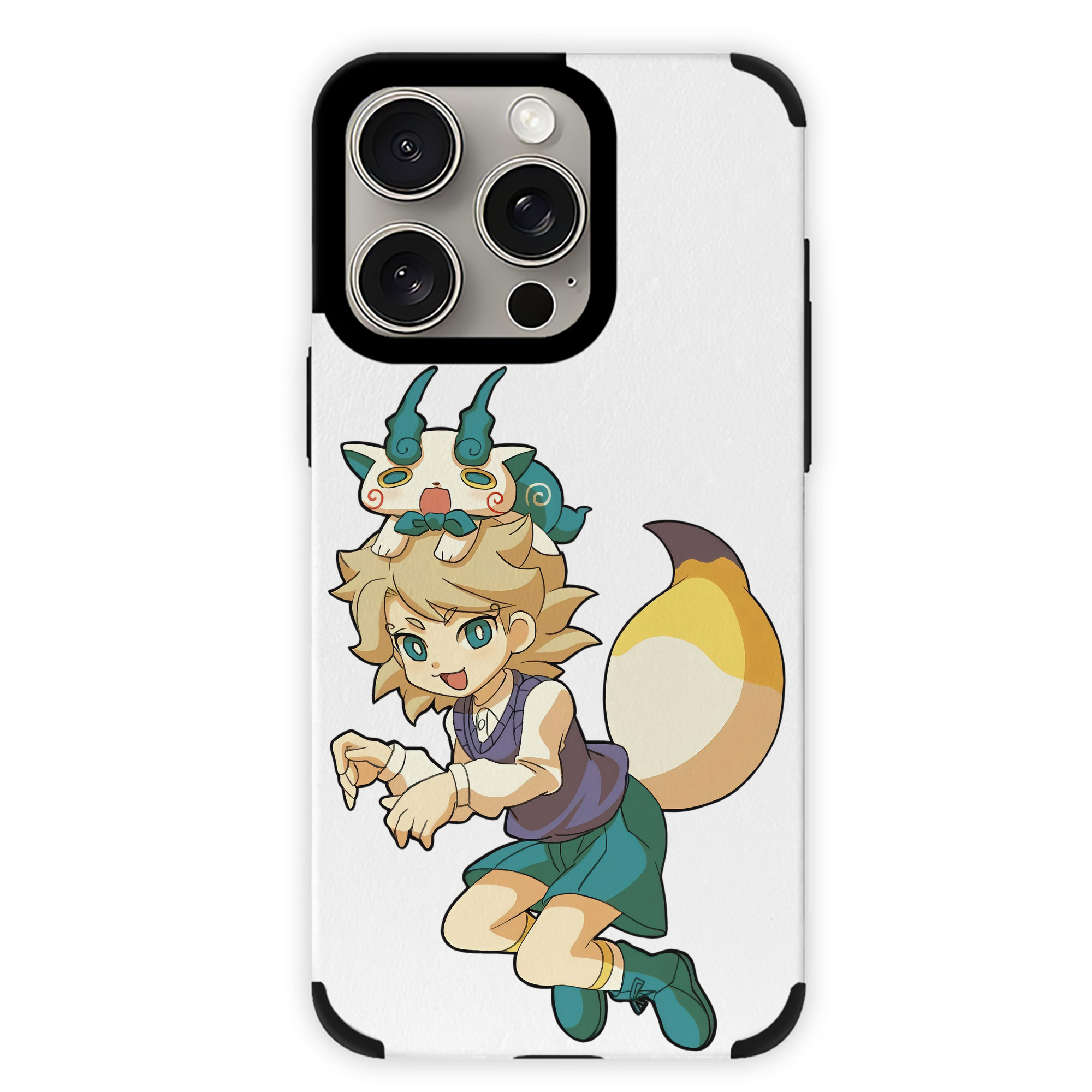 （画像用） 妖怪ウォッチ Yo-kai Watch 【iPhone15ProMax対応】 PUレザー スマホケース 耐衝撃＆黄変防止
