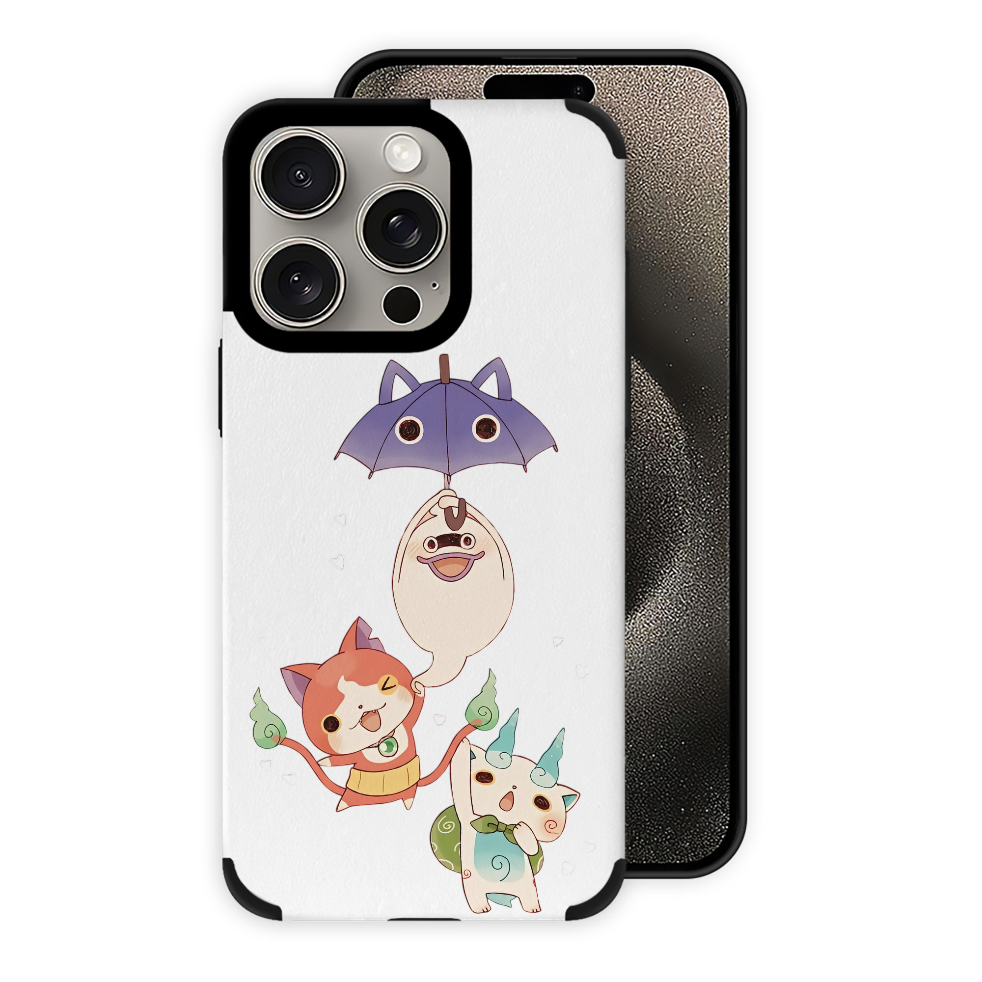 （画像用） 妖怪ウォッチ Yo-kai Watch 【iPhone15ProMax対応】 PUレザー スマホケース 耐衝撃＆黄変防止