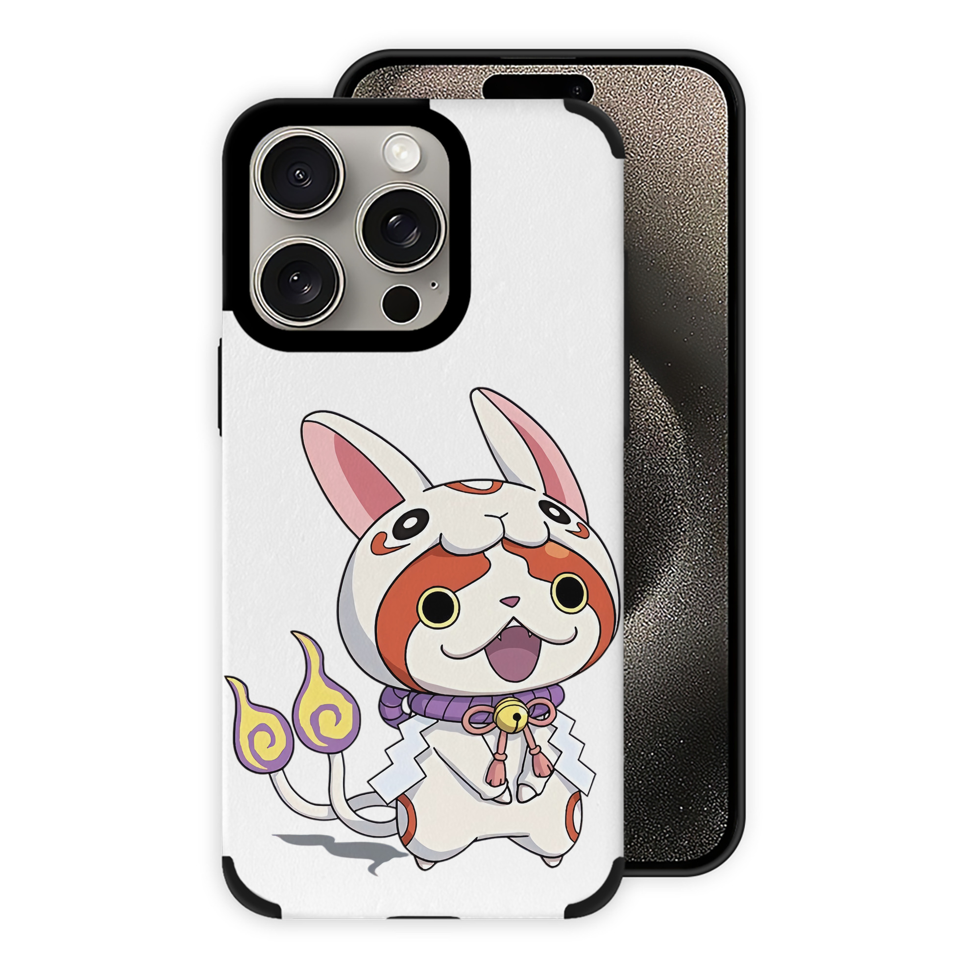 （画像用） 妖怪ウォッチ Yo-kai Watch 【iPhone15ProMax対応】 PUレザー スマホケース 耐衝撃＆黄変防止