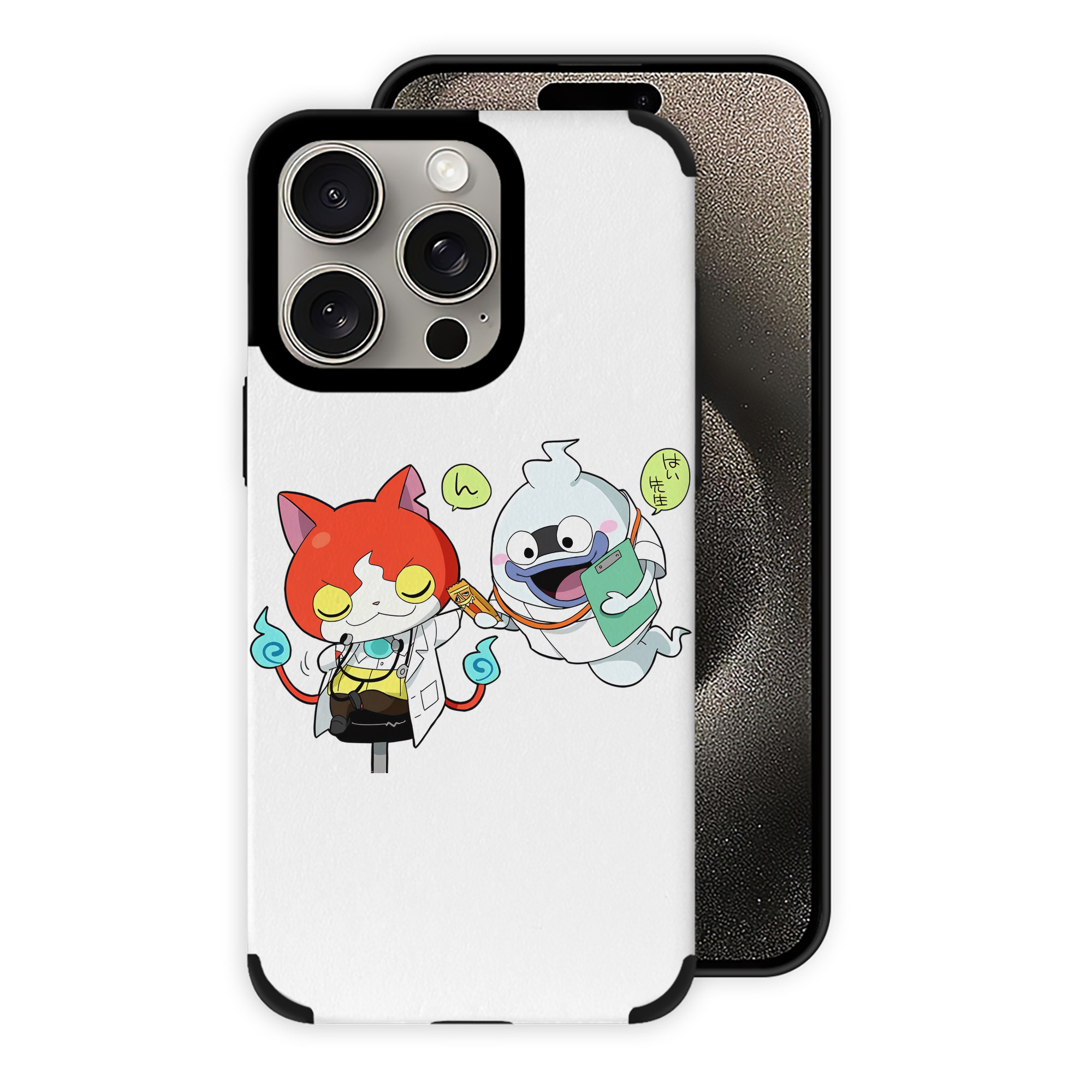 （画像用） 妖怪ウォッチ Yo-kai Watch 【iPhone15ProMax対応】 PUレザー スマホケース 耐衝撃＆黄変防止