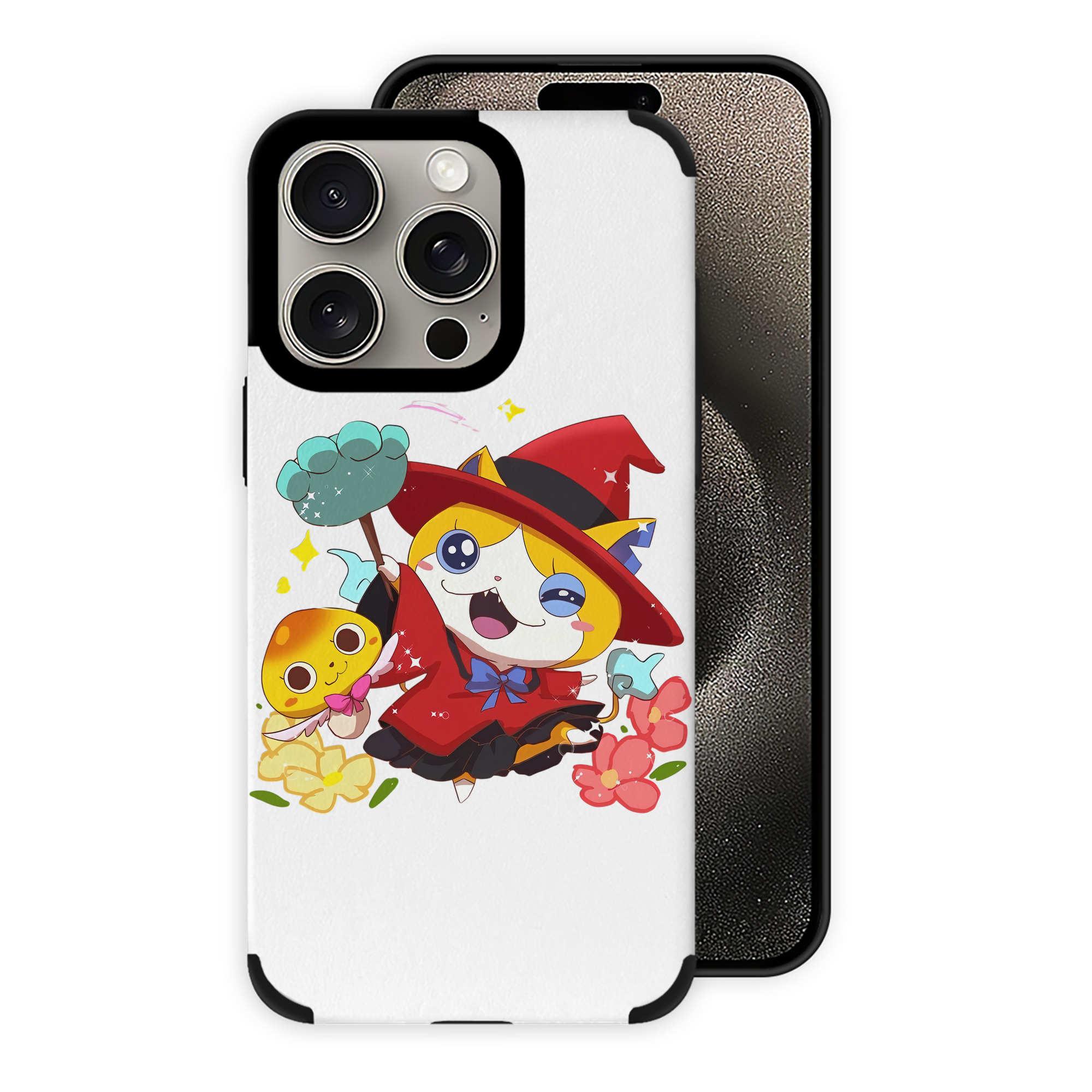 （画像用） 妖怪ウォッチ Yo-kai Watch 【iPhone15ProMax対応】 PUレザー スマホケース 耐衝撃＆黄変防止