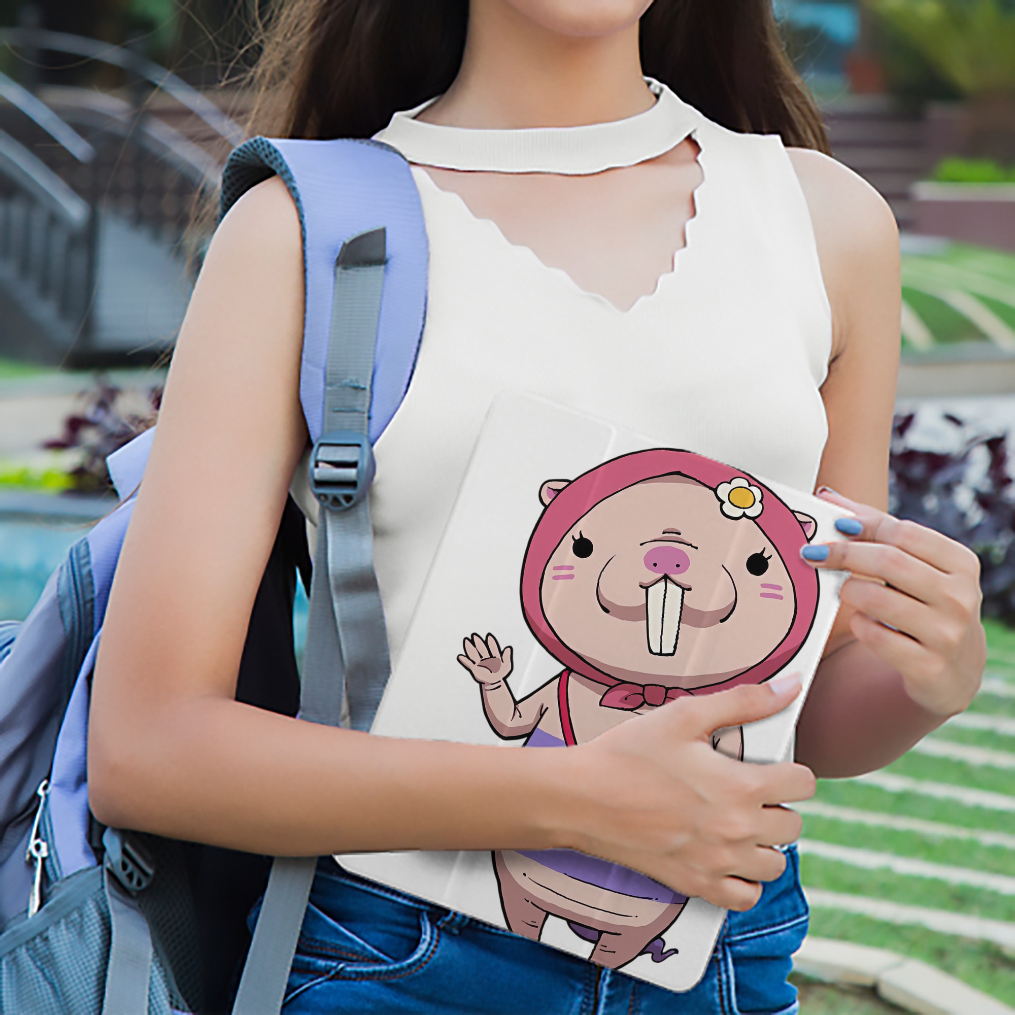 妖怪ウォッチ Yo-kai Watch IPad ケース ペン収納付き 三つ折りスタンド PUレザー×シリコン 対応機種9.5/10.5/10.9インチ