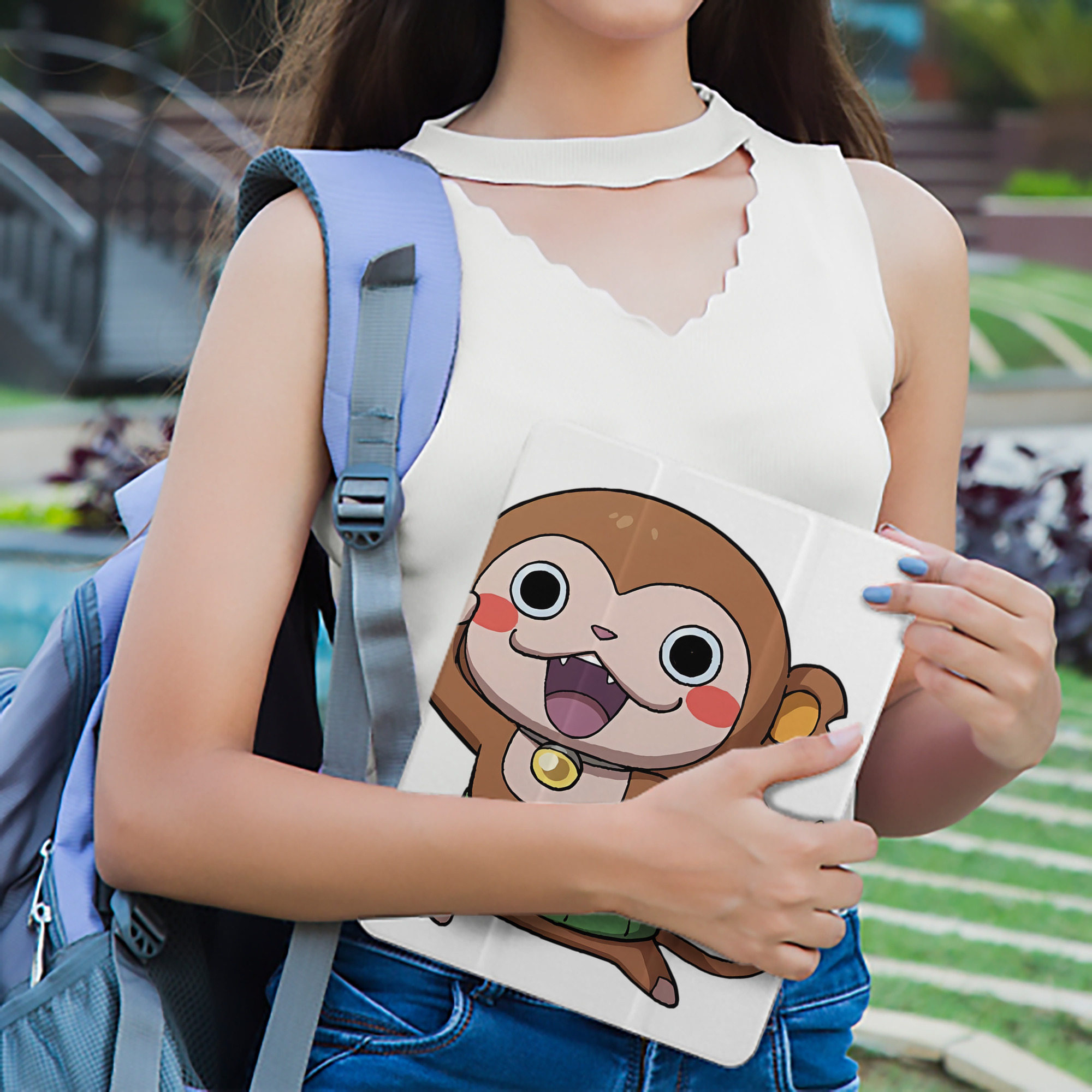 妖怪ウォッチ Yo-kai Watch IPad ケース ペン収納付き 三つ折りスタンド PUレザー×シリコン 対応機種9.5/10.5/10.9インチ