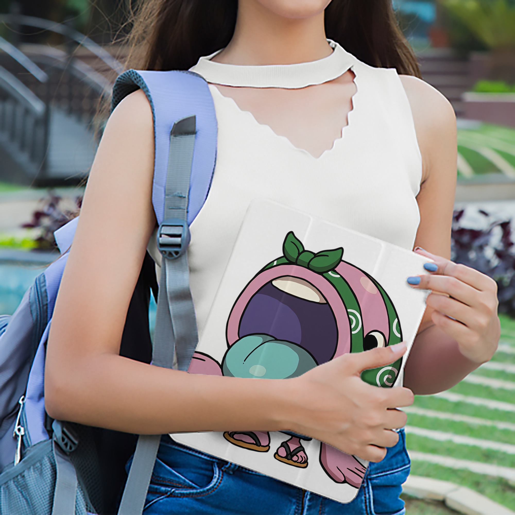 妖怪ウォッチ Yo-kai Watch IPad ケース ペン収納付き 三つ折りスタンド PUレザー×シリコン 対応機種9.5/10.5/10.9インチ