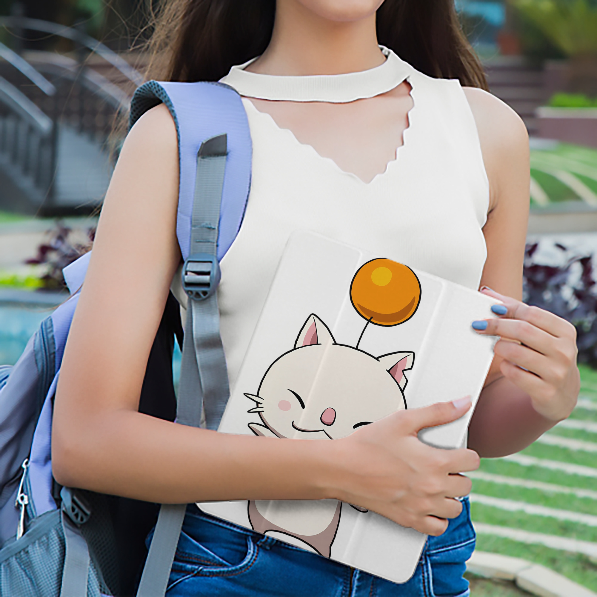 妖怪ウォッチ Yo-kai Watch IPad ケース ペン収納付き 三つ折りスタンド PUレザー×シリコン 対応機種9.5/10.5/10.9インチ