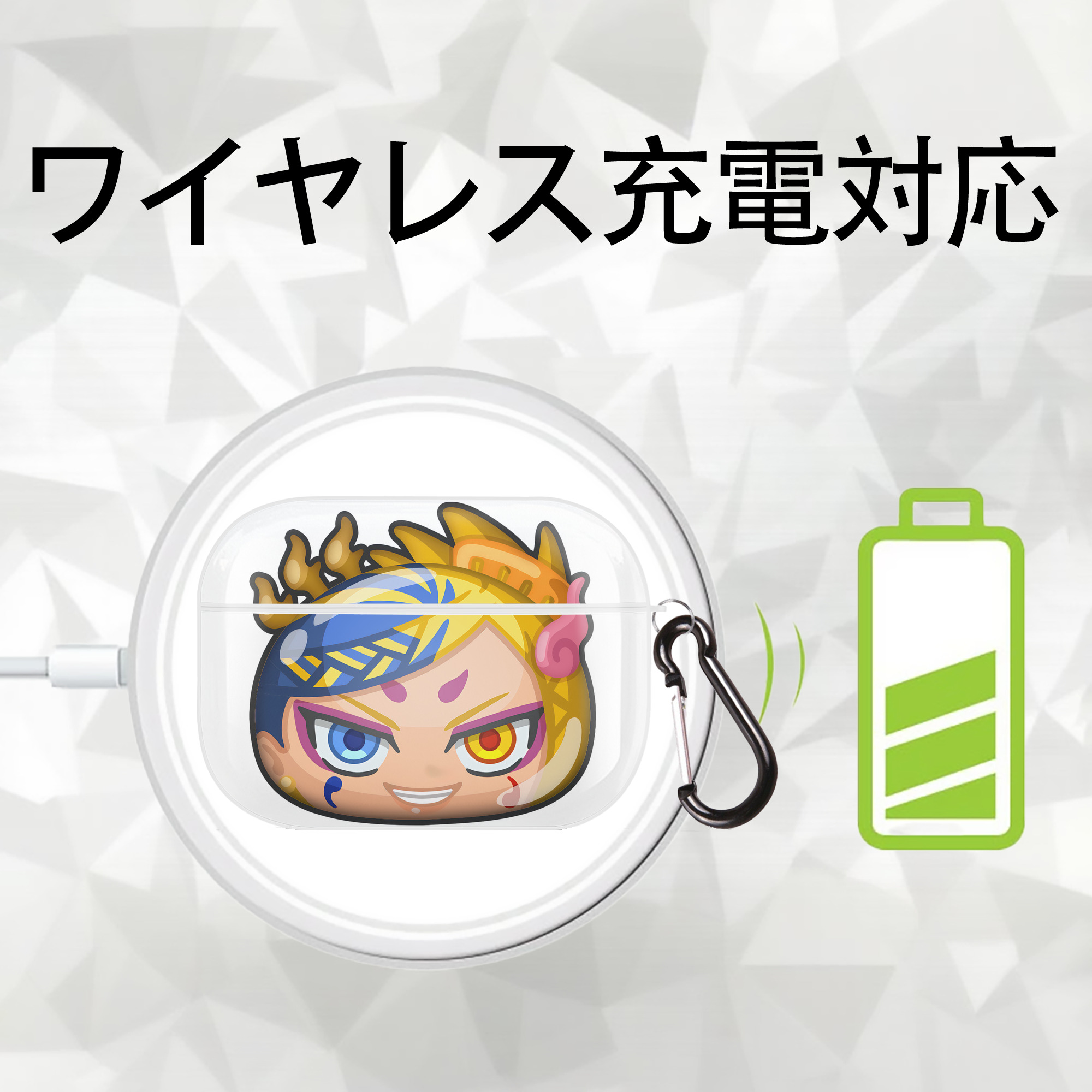 妖怪ウォッチ Yo-kai Watch 【AirPods Pro用】ハードシェル保護ケース 耐衝撃・防指紋・カラビナ付き商品仕様