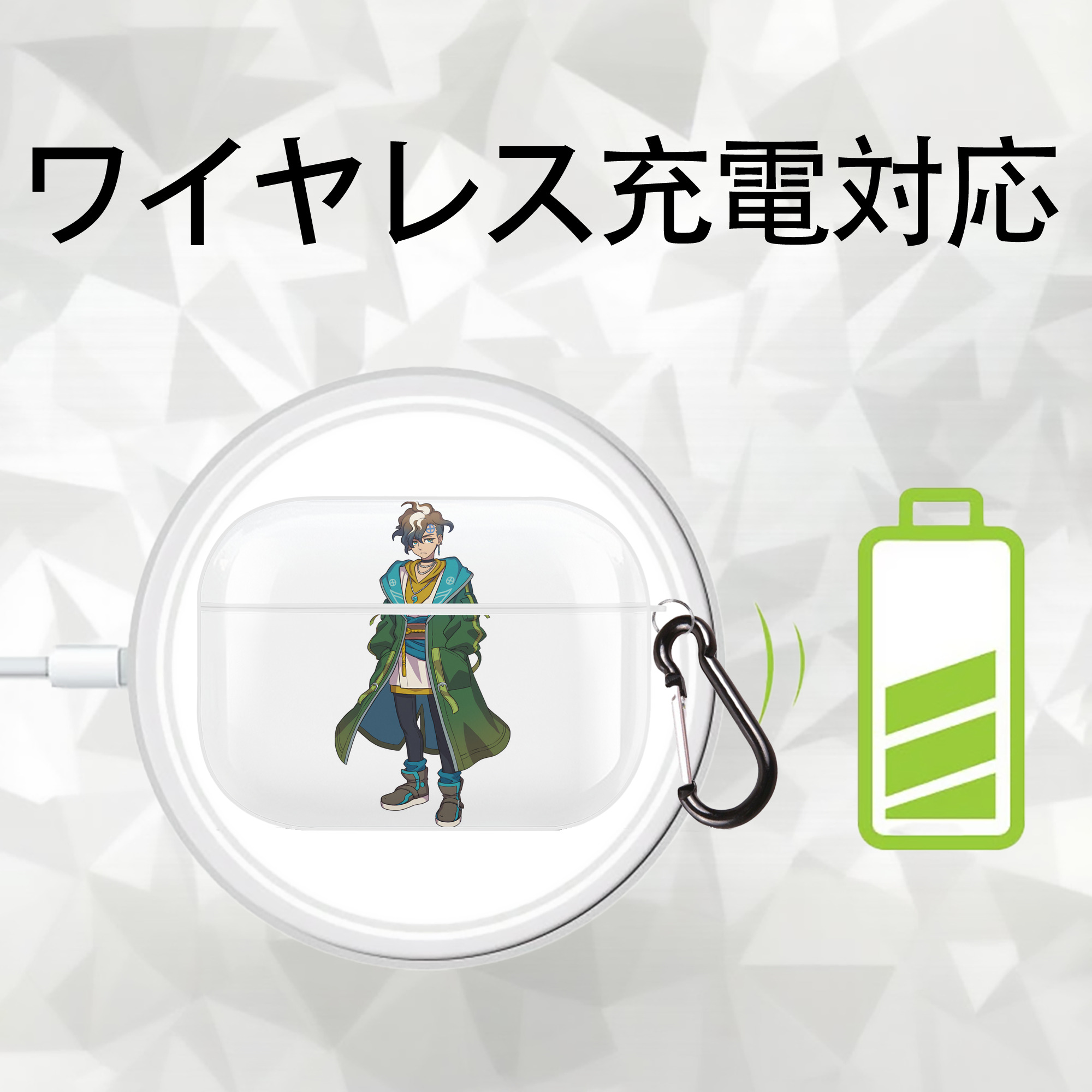 妖怪ウォッチ Yo-kai Watch 【AirPods Pro用】ハードシェル保護ケース 耐衝撃・防指紋・カラビナ付き商品仕様