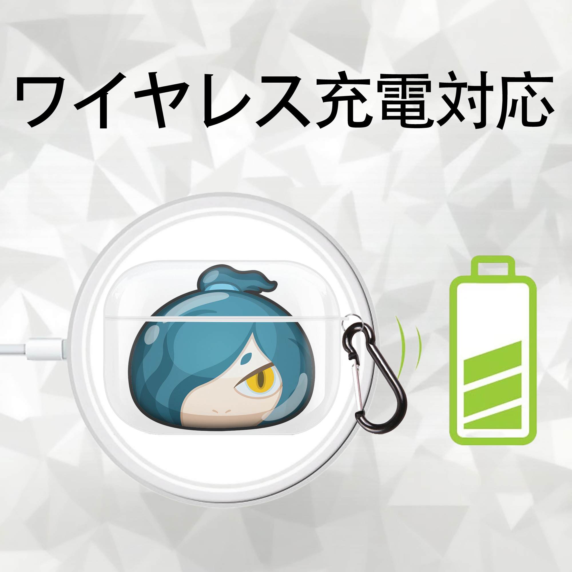妖怪ウォッチ Yo-kai Watch 【AirPods Pro用】ハードシェル保護ケース 耐衝撃・防指紋・カラビナ付き商品仕様