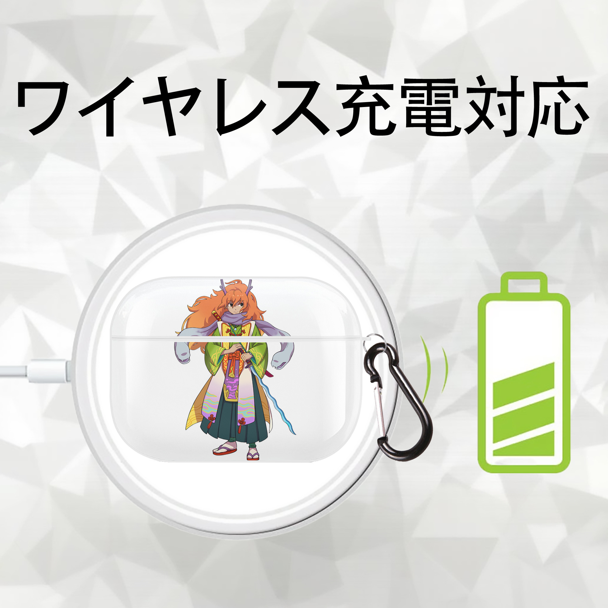妖怪ウォッチ Yo-kai Watch 【AirPods Pro用】ハードシェル保護ケース 耐衝撃・防指紋・カラビナ付き商品仕様
