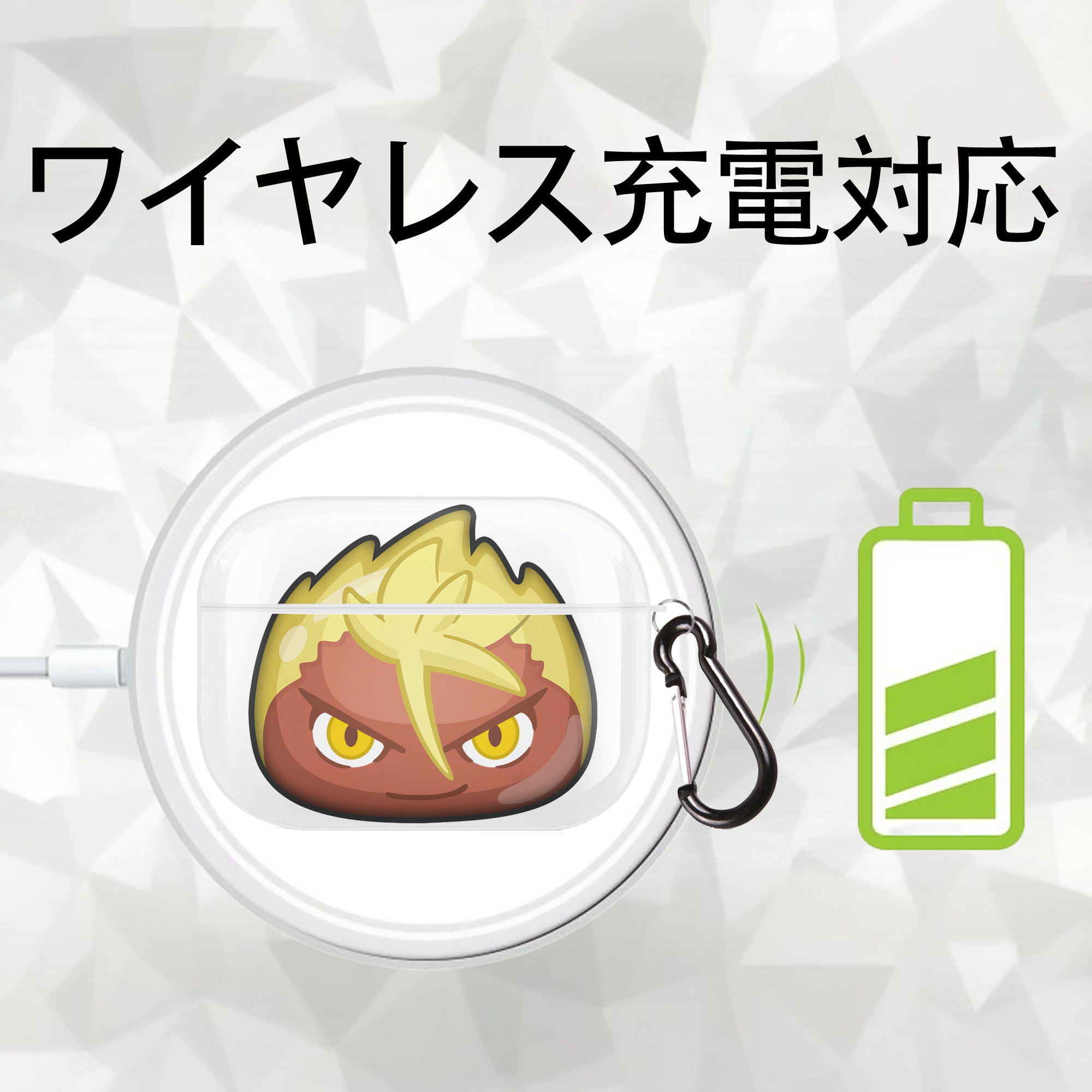 妖怪ウォッチ Yo-kai Watch 【AirPods Pro用】ハードシェル保護ケース 耐衝撃・防指紋・カラビナ付き商品仕様