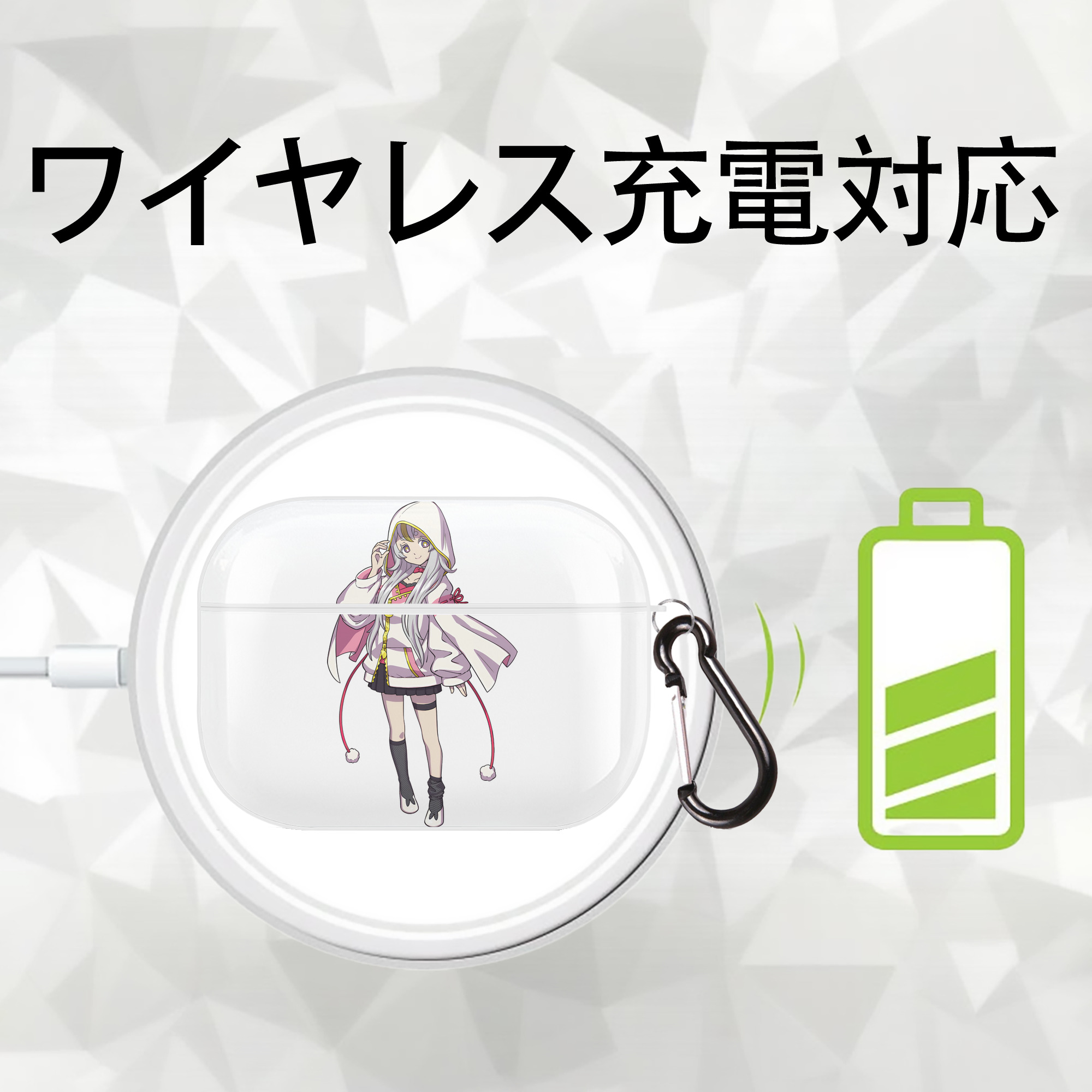 妖怪ウォッチ Yo-kai Watch 【AirPods Pro用】ハードシェル保護ケース 耐衝撃・防指紋・カラビナ付き商品仕様