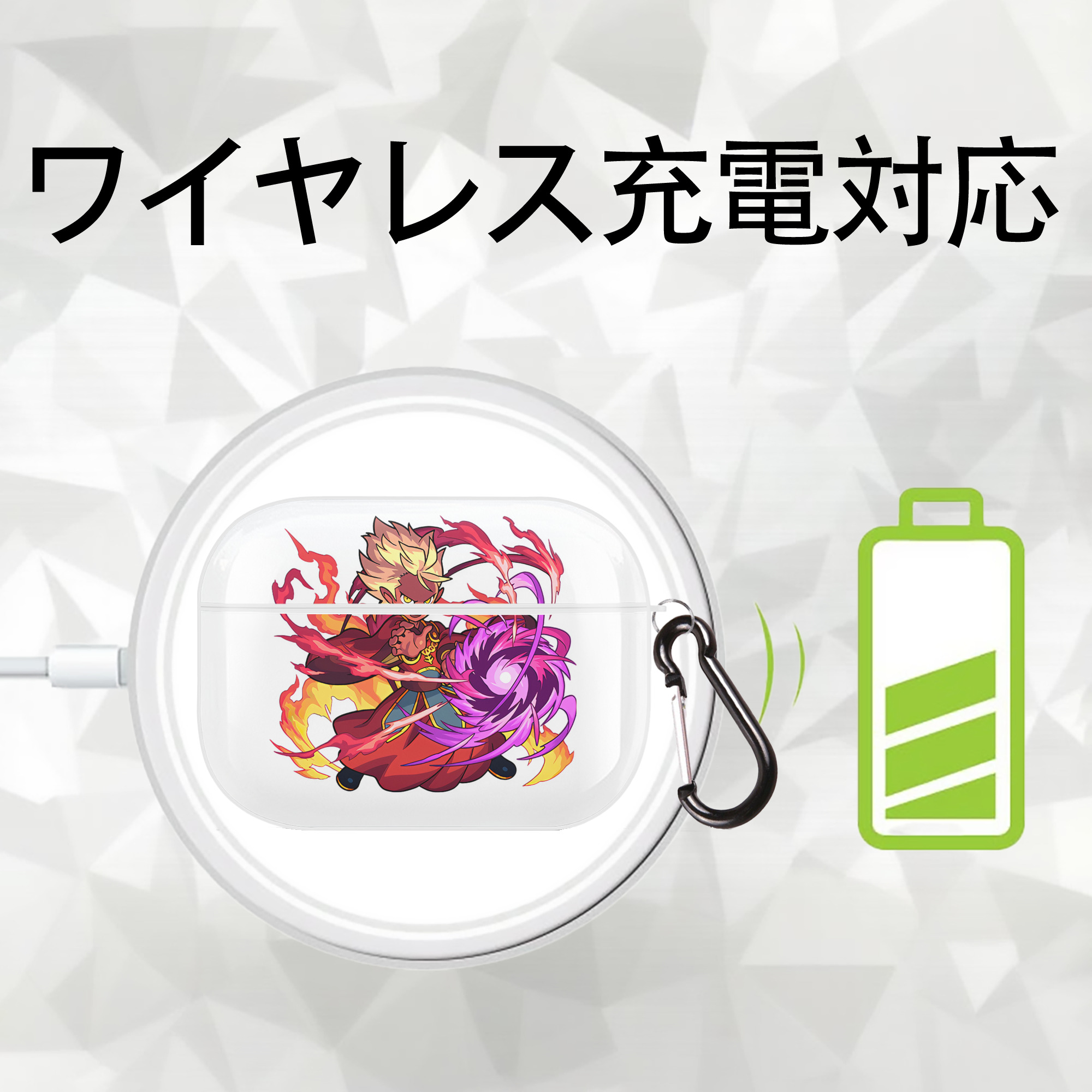 妖怪ウォッチ Yo-kai Watch 【AirPods Pro用】ハードシェル保護ケース 耐衝撃・防指紋・カラビナ付き商品仕様