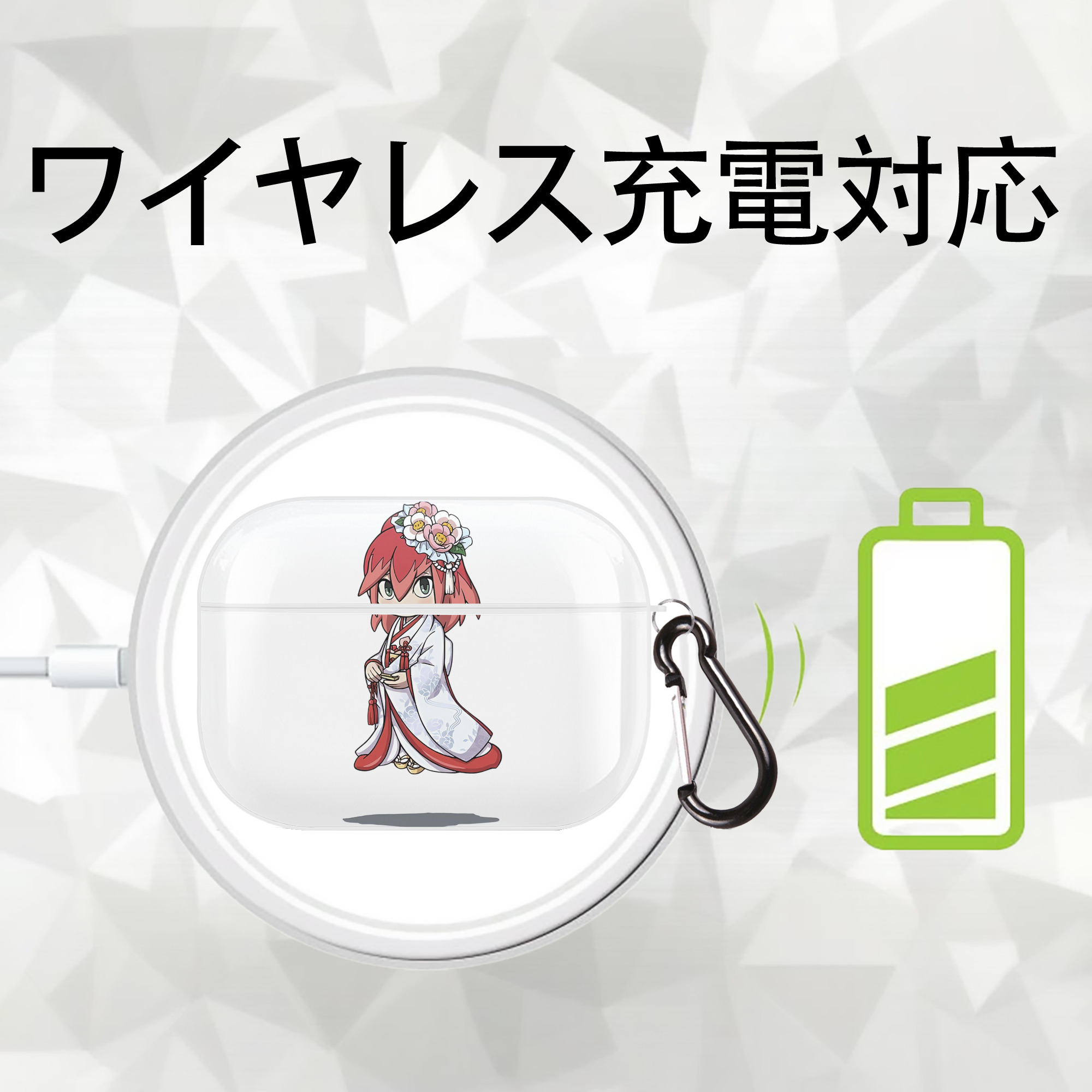 妖怪ウォッチ Yo-kai Watch 【AirPods Pro用】ハードシェル保護ケース 耐衝撃・防指紋・カラビナ付き商品仕様