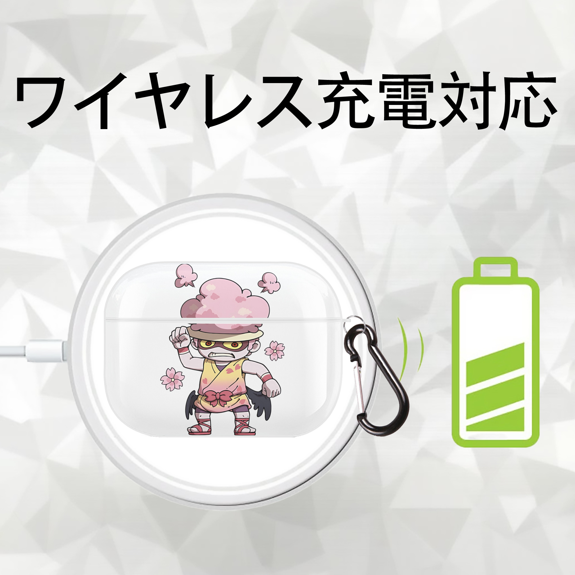 妖怪ウォッチ Yo-kai Watch 【AirPods Pro用】ハードシェル保護ケース 耐衝撃・防指紋・カラビナ付き商品仕様