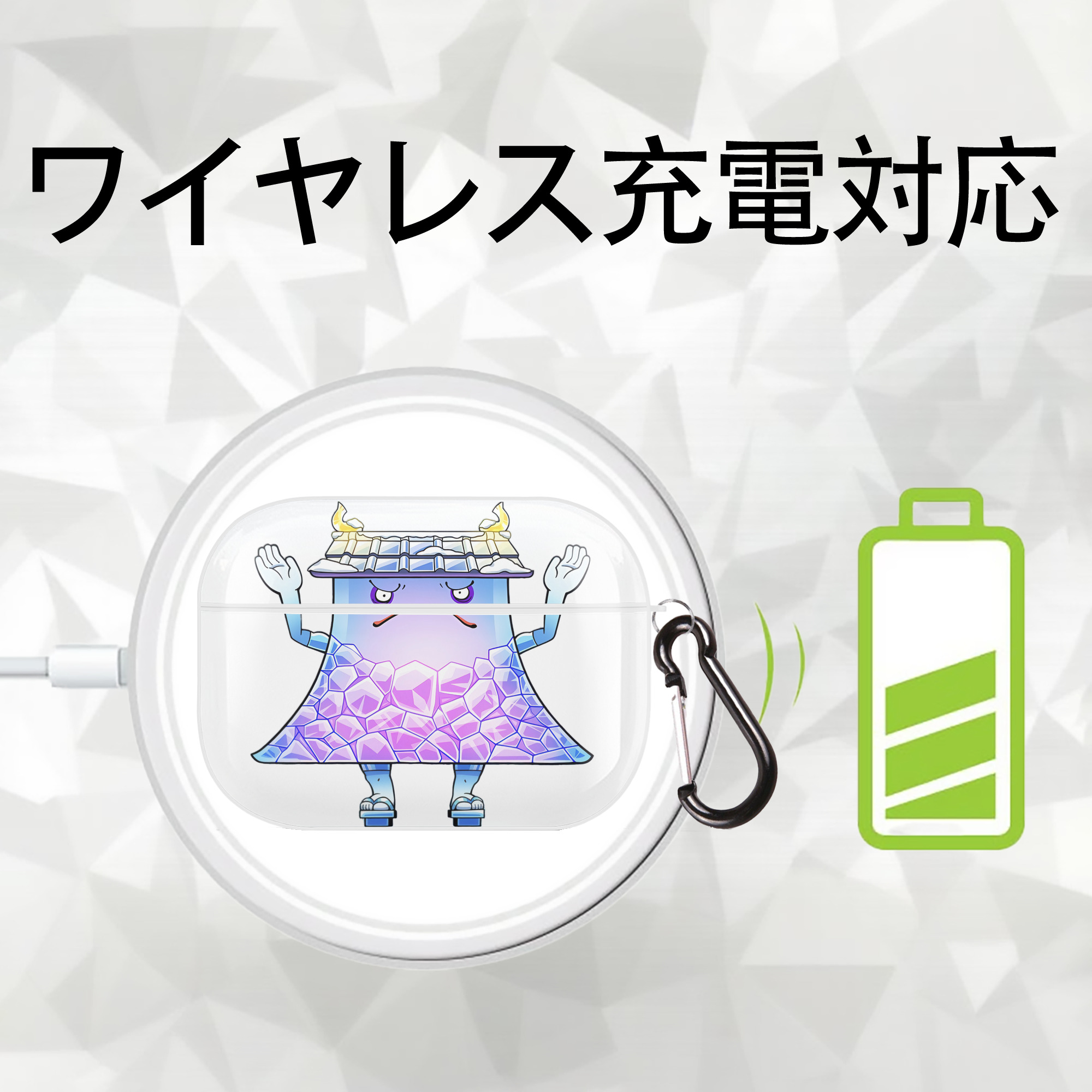 妖怪ウォッチ Yo-kai Watch 【AirPods Pro用】ハードシェル保護ケース 耐衝撃・防指紋・カラビナ付き商品仕様