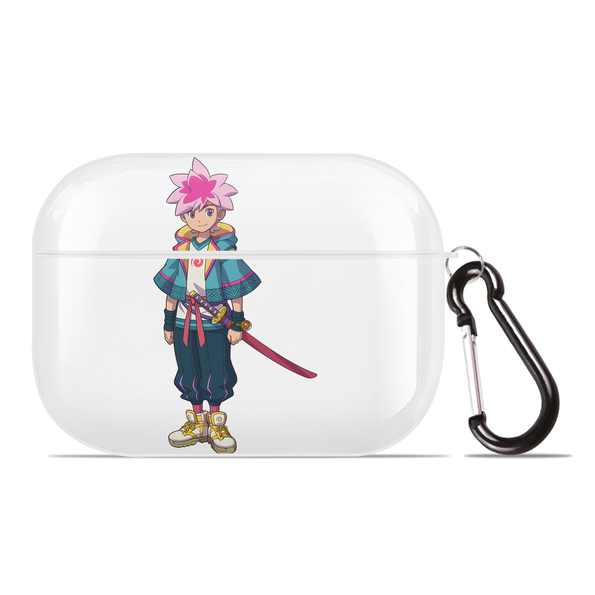 （画像用） 妖怪ウォッチ Yo-kai Watch 【AirPods Pro用】ハードシェル保護ケース 耐衝撃・防指紋・カラビナ付き商品仕様