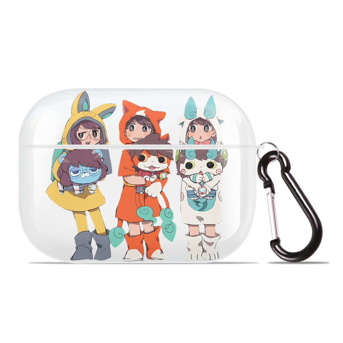 （画像用） 妖怪ウォッチ Yo-kai Watch 【AirPods Pro用】ハードシェル保護ケース 耐衝撃・防指紋・カラビナ付き商品仕様