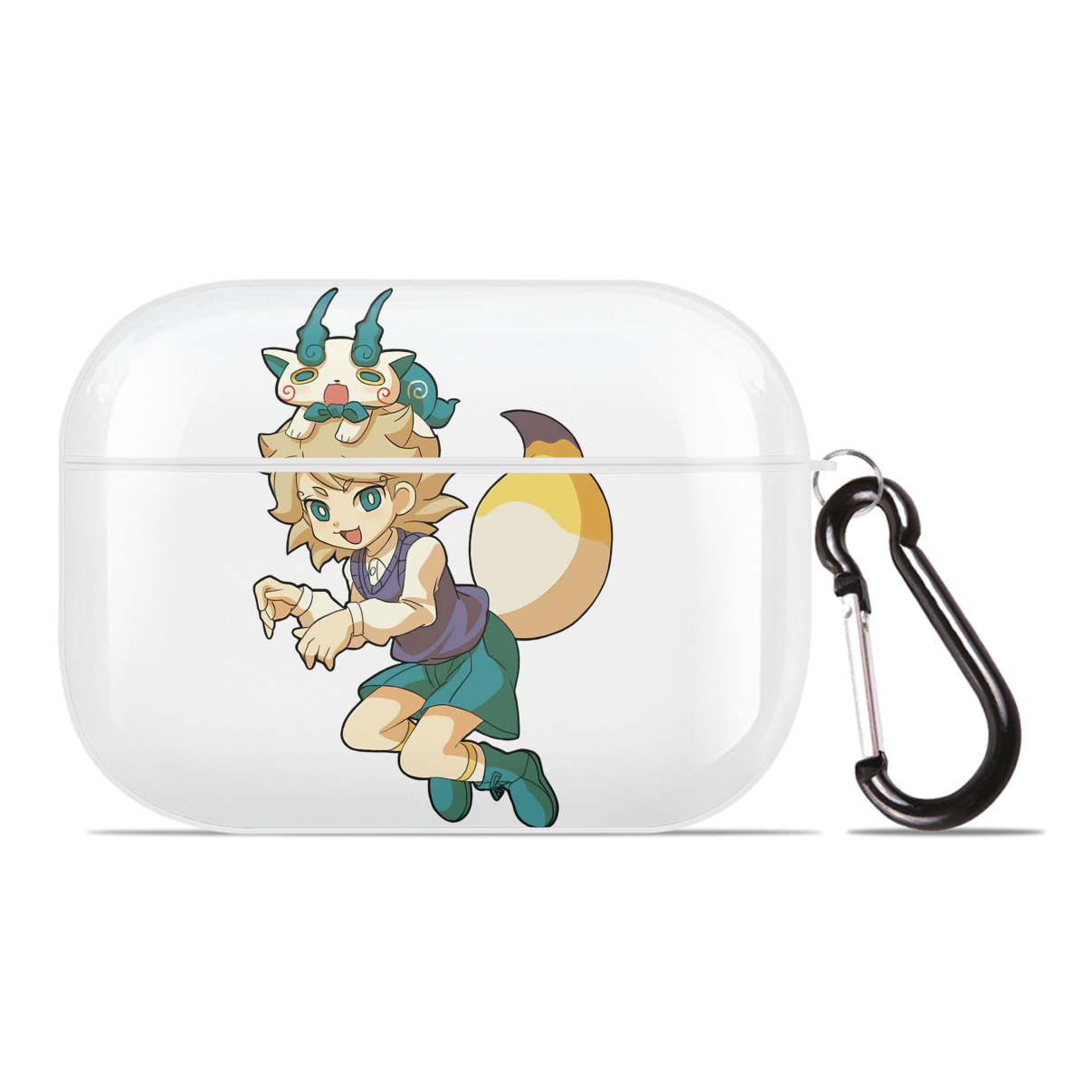 （画像用） 妖怪ウォッチ Yo-kai Watch 【AirPods Pro用】ハードシェル保護ケース 耐衝撃・防指紋・カラビナ付き商品仕様