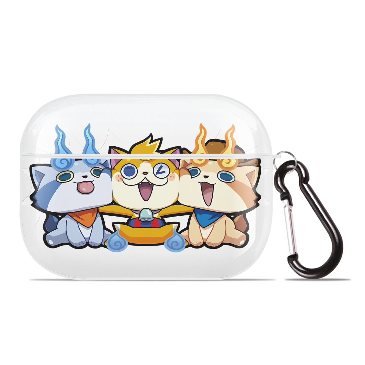 （画像用） 妖怪ウォッチ Yo-kai Watch 【AirPods Pro用】ハードシェル保護ケース 耐衝撃・防指紋・カラビナ付き商品仕様