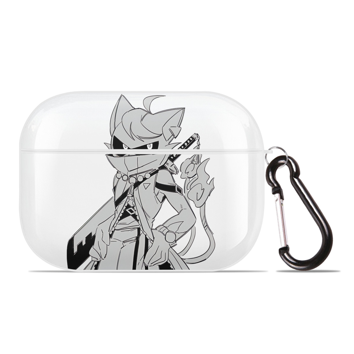 （画像用） 妖怪ウォッチ Yo-kai Watch 【AirPods Pro用】ハードシェル保護ケース 耐衝撃・防指紋・カラビナ付き商品仕様